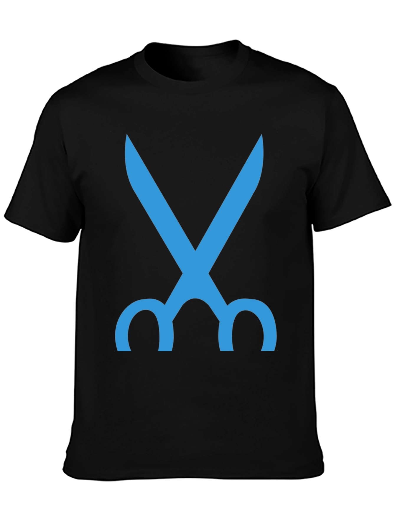 Scissors Graphic Tee - Mens Black T-Shirt