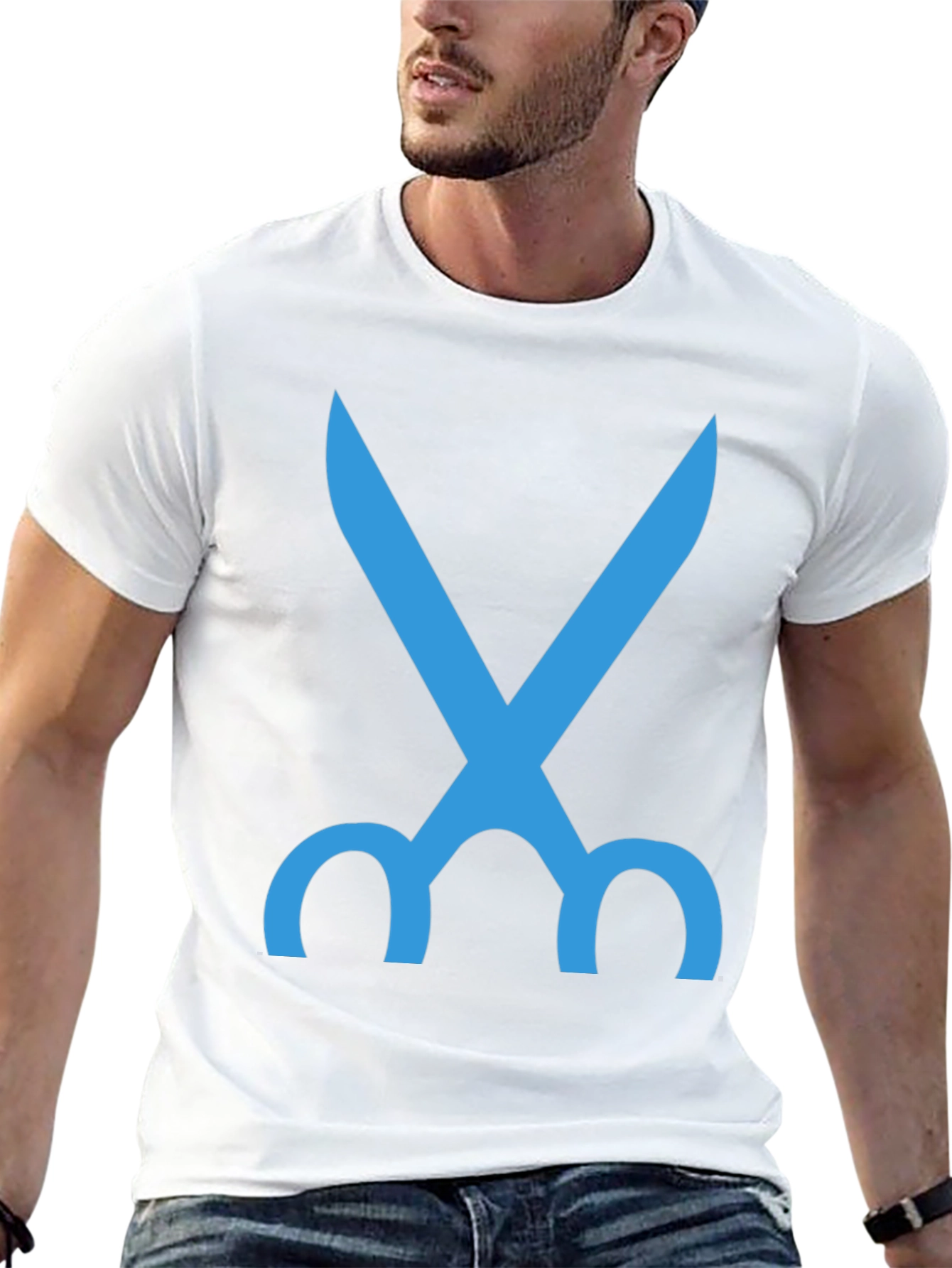 Scissors Graphic Tee - Mens Black T-Shirt