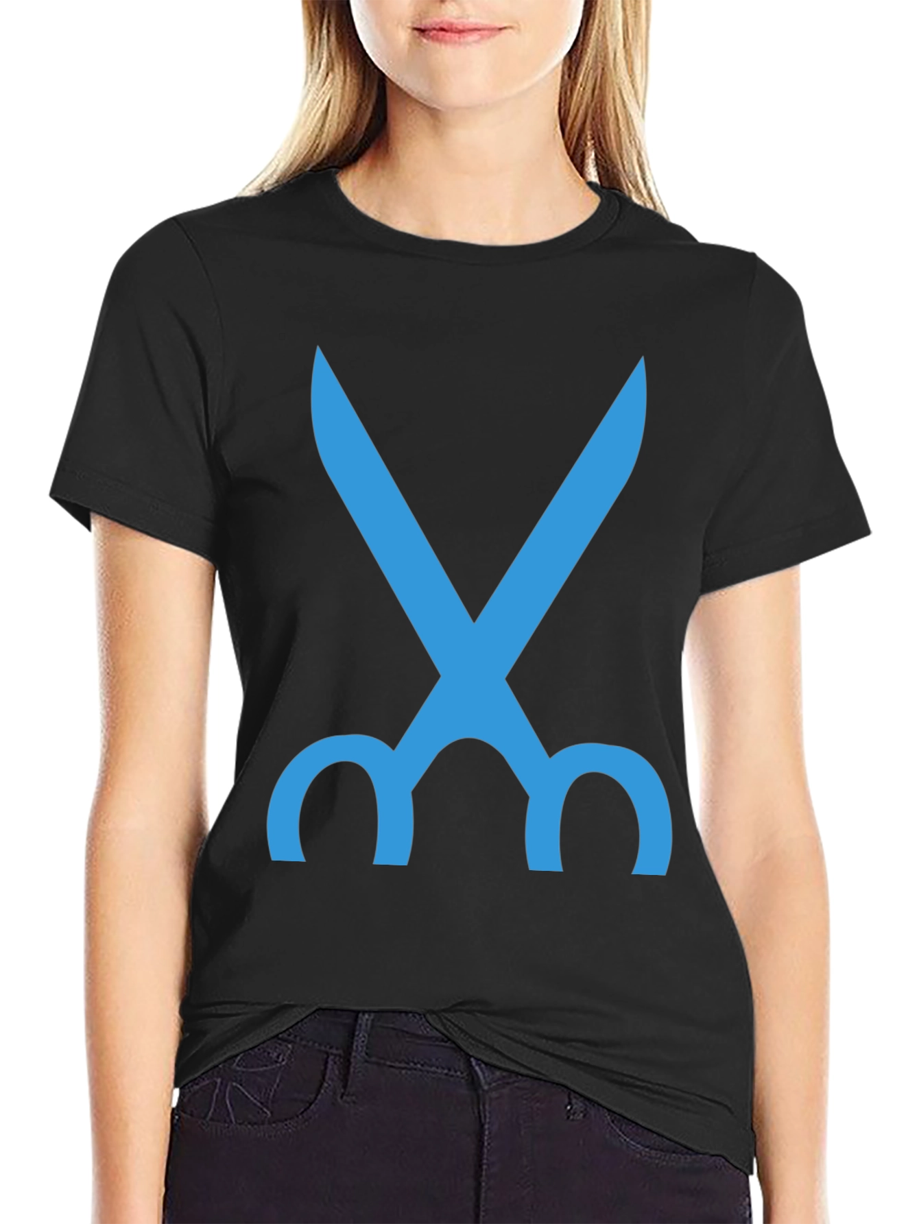 Scissors Graphic Tee - Mens Black T-Shirt