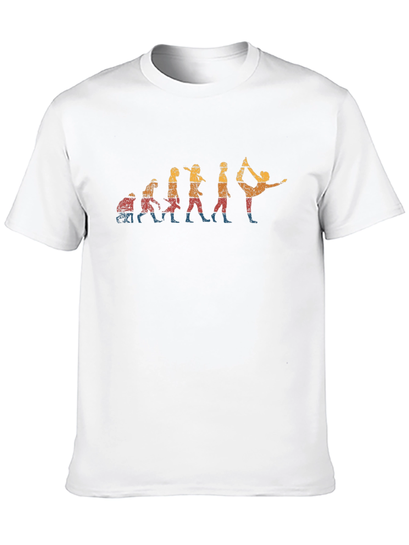 Yoga Evolution Graphic Tee - Black Cotton Blend