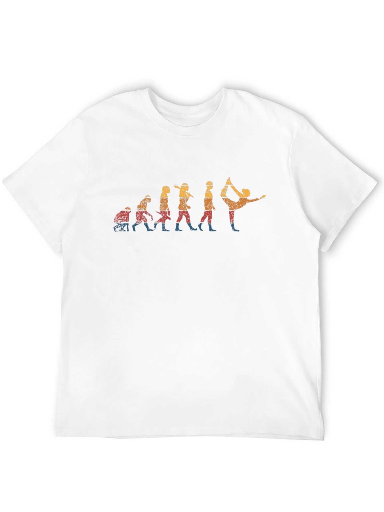 Yoga Evolution Graphic Tee - Black Cotton Blend