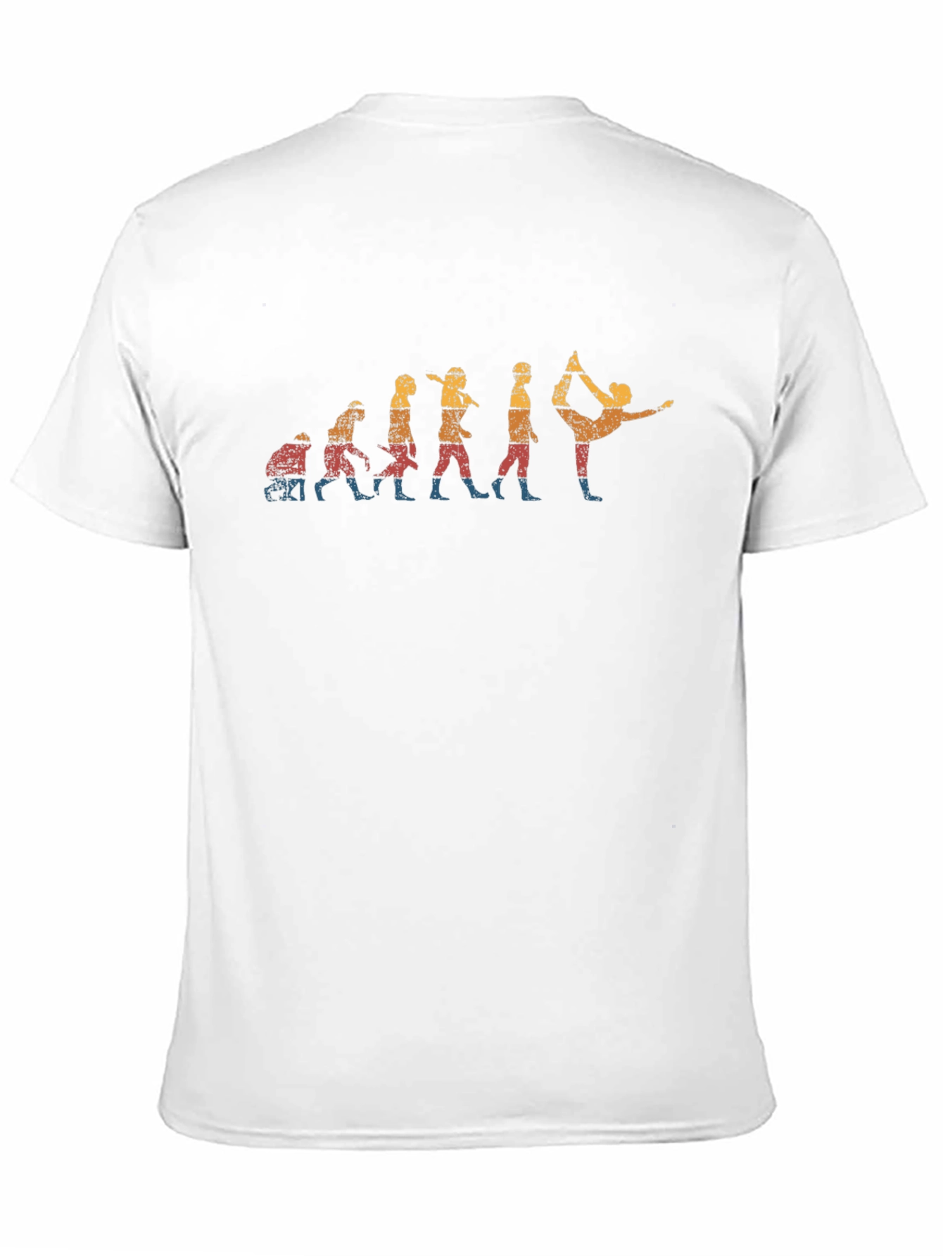 Yoga Evolution Graphic Tee - Black Cotton Blend
