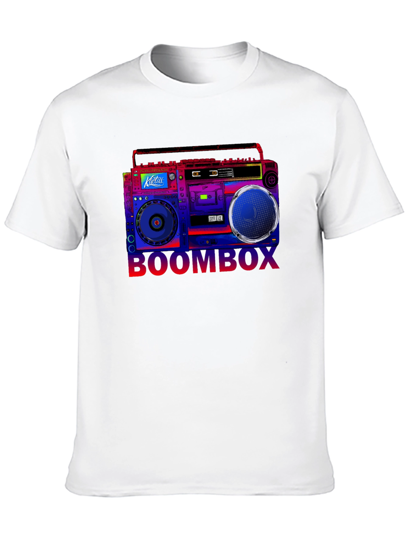 Boombox Graphic T-Shirt - Retro Music Style