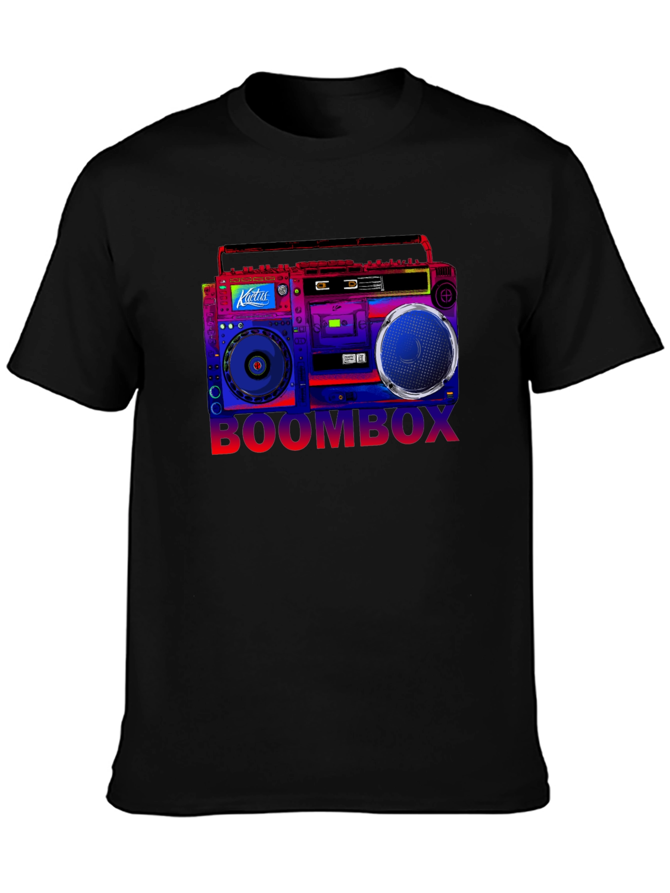 Boombox Graphic T-Shirt - Retro Music Style