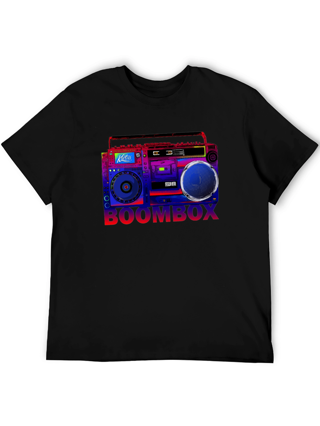 Boombox Graphic T-Shirt - Retro Music Style