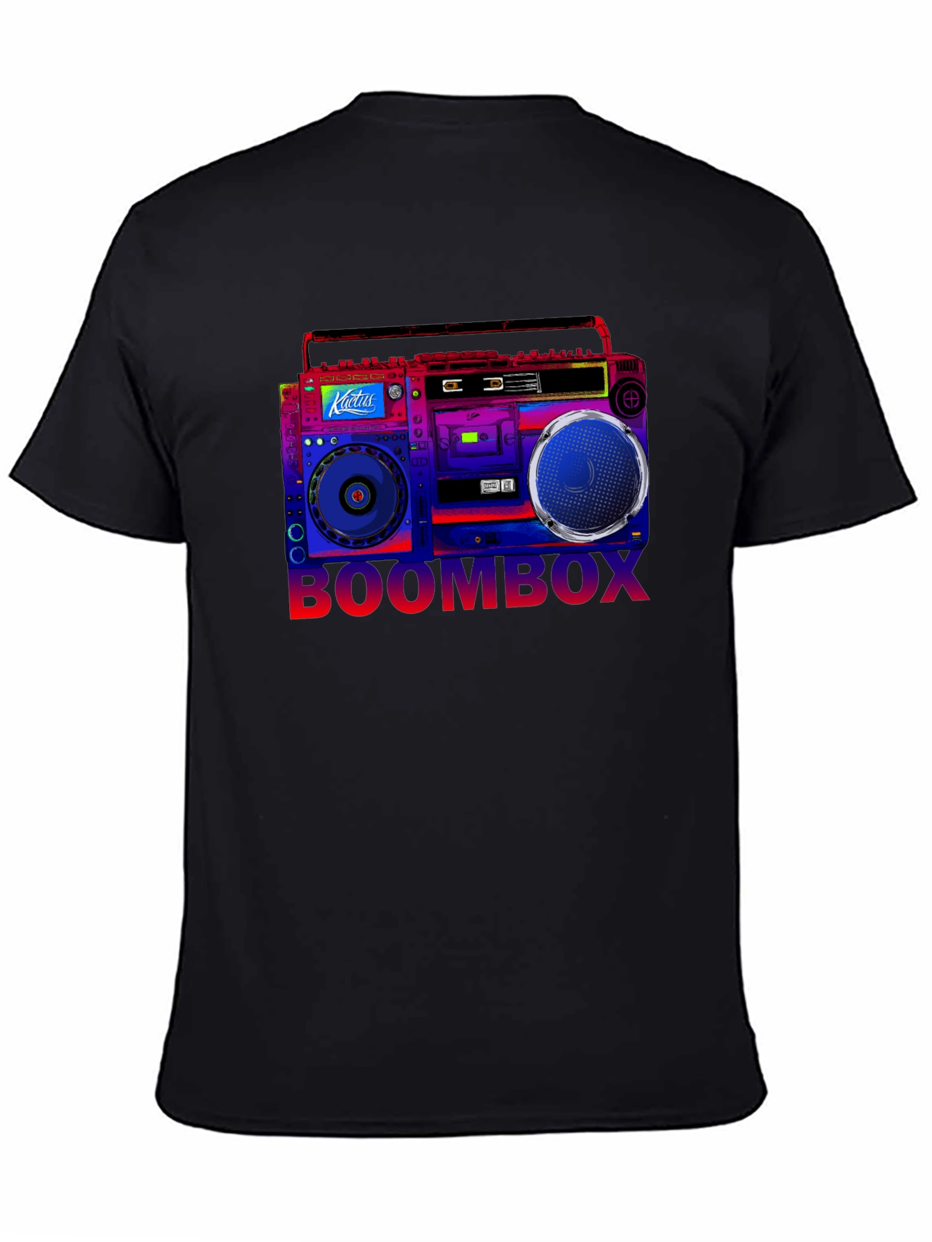 Boombox Graphic T-Shirt - Retro Music Style