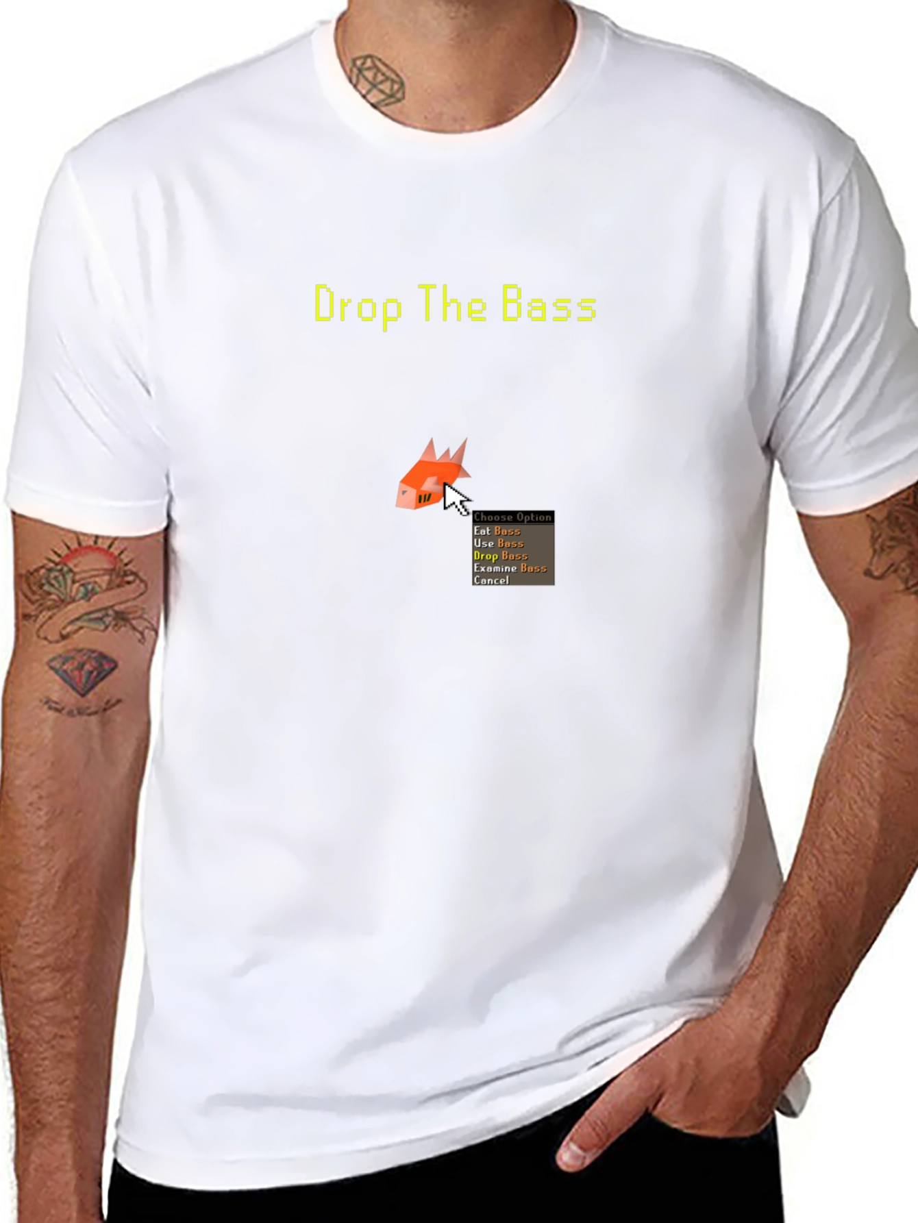Drop the Bass Funny Graphic Tee