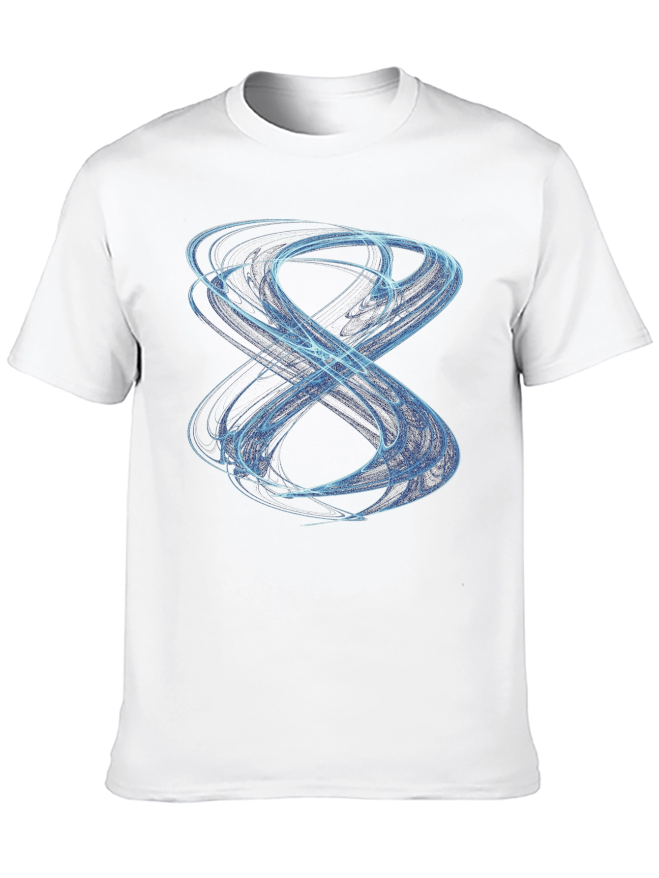Abstract Infinity Symbol Black T-Shirt