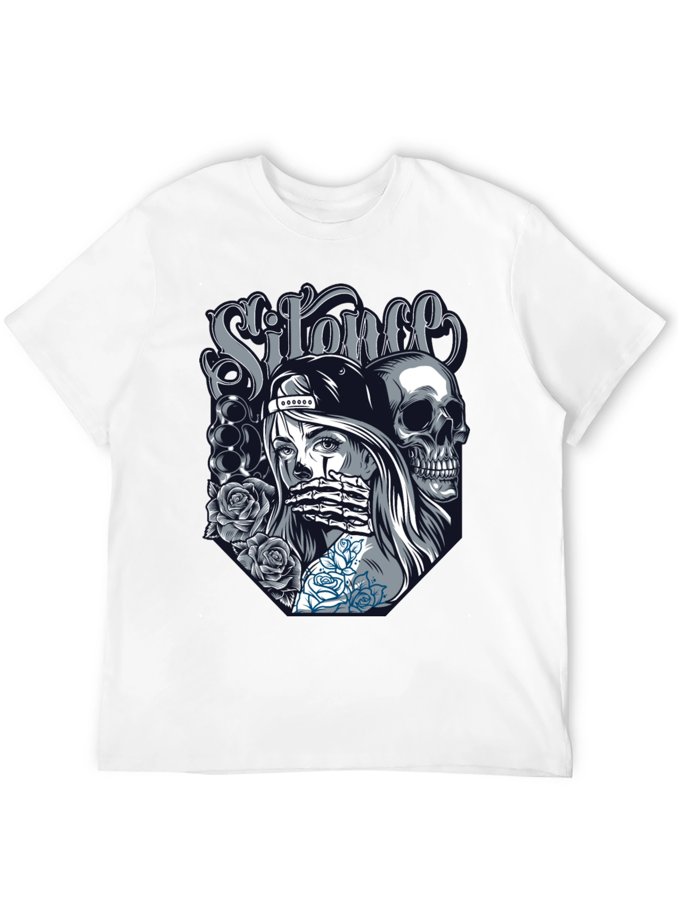 Silence Graphic Print T-Shirt