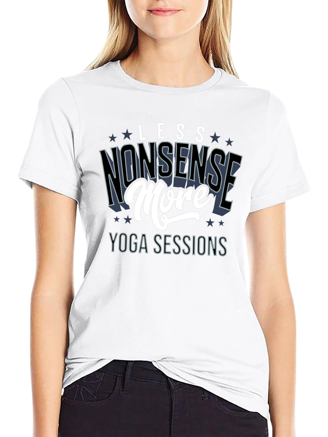 Less Nonsense More Yoga Sessions T-Shirt