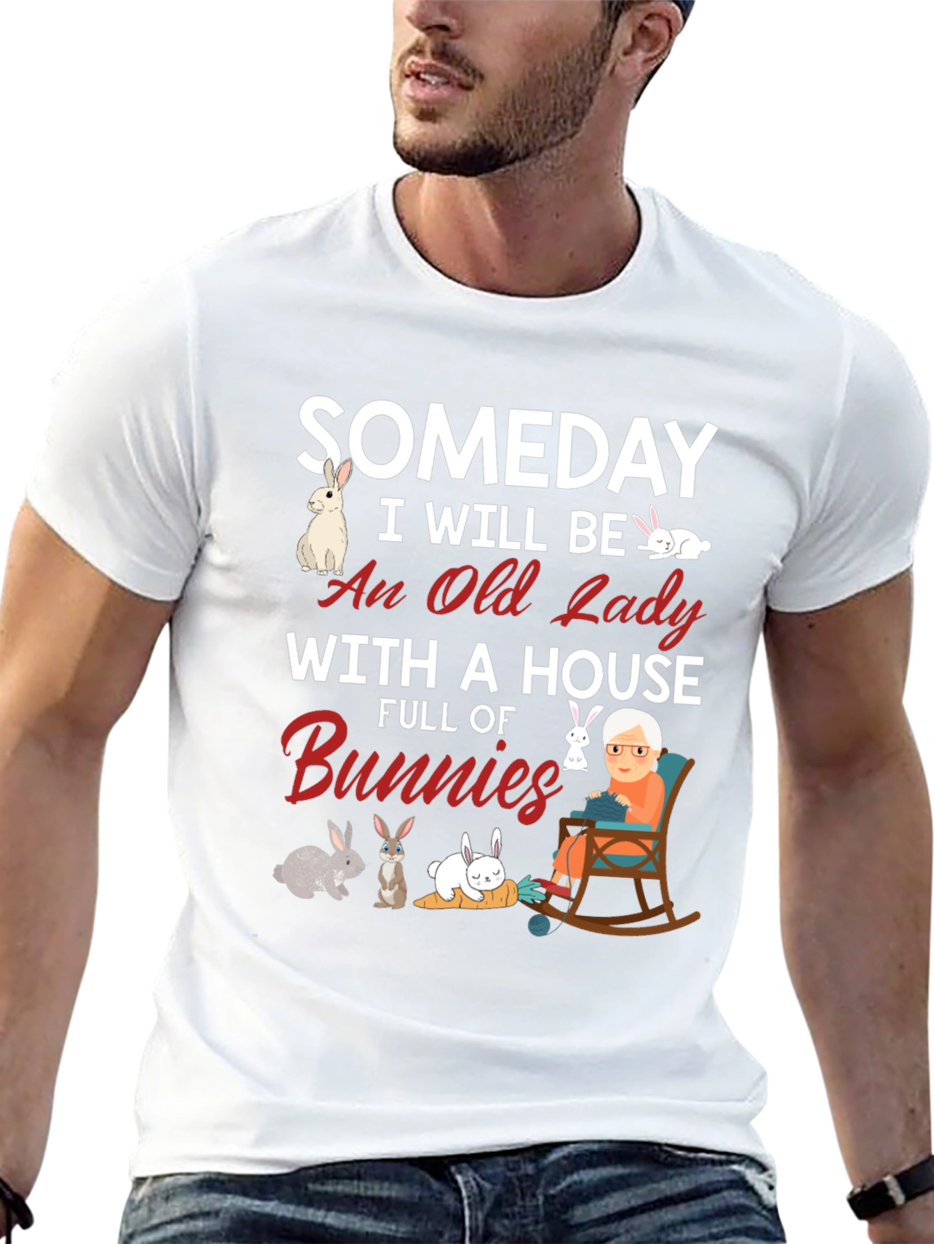Someday Ill Be An Old Lady With Bunnies T-Shirt