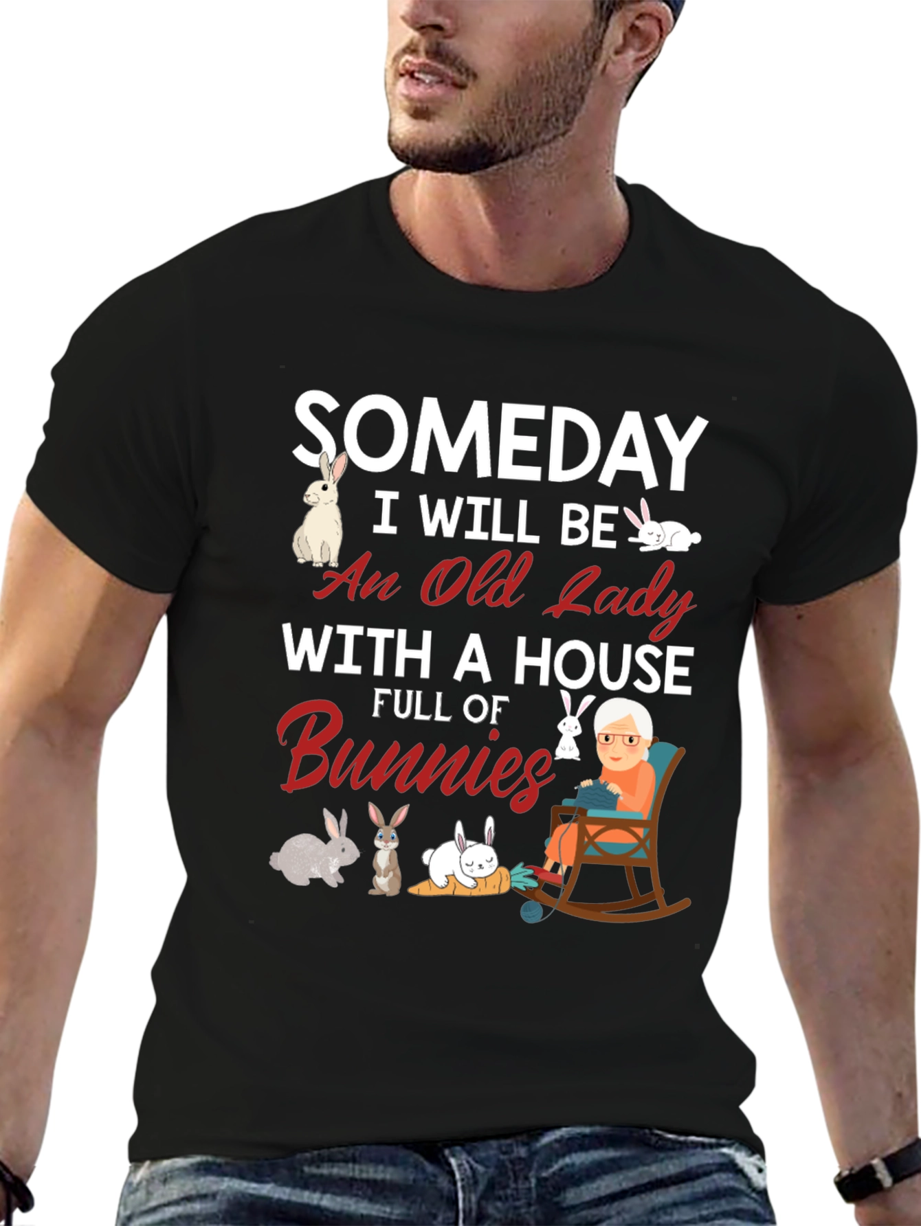 Someday Ill Be An Old Lady With Bunnies T-Shirt