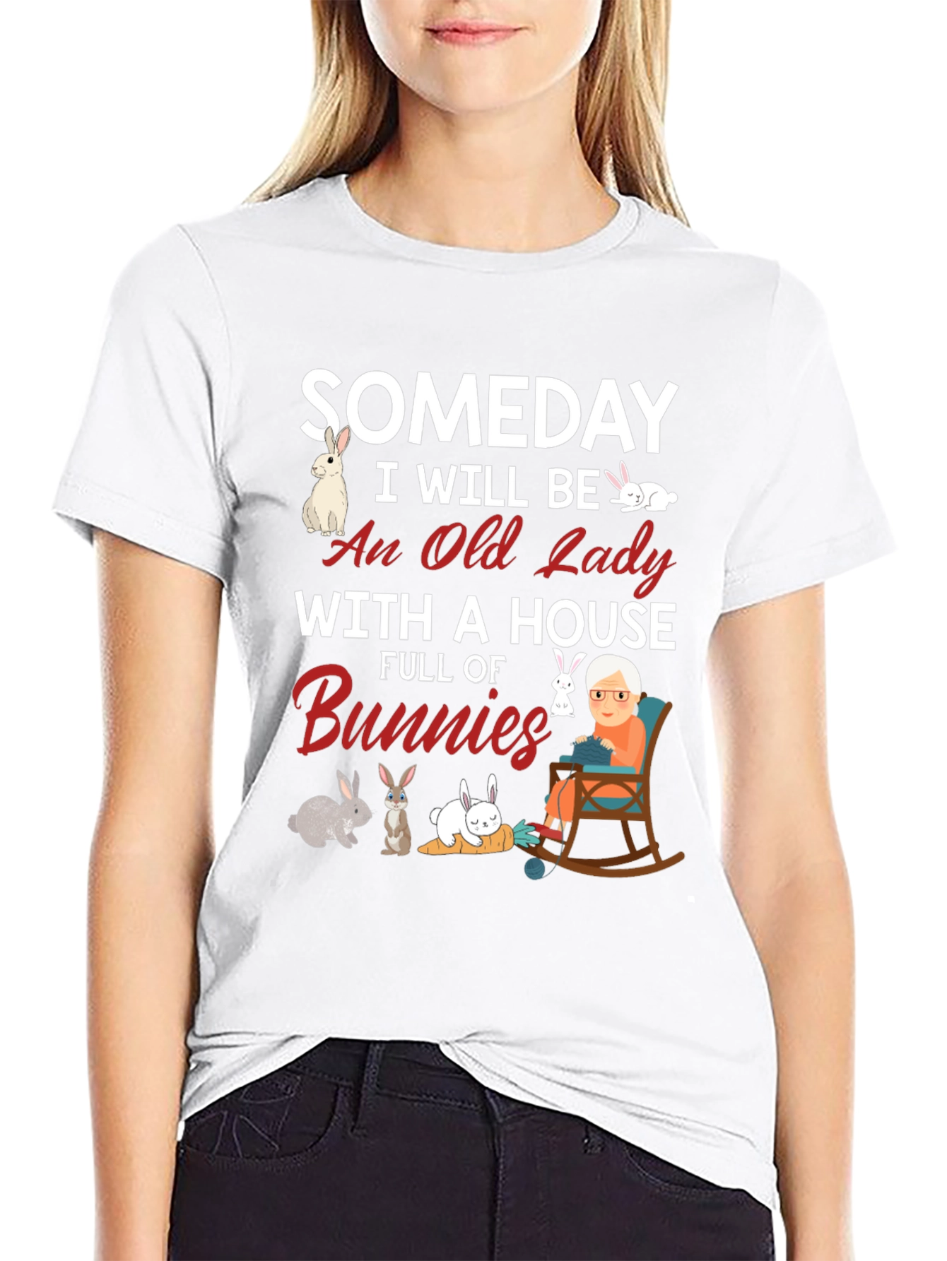 Someday Ill Be An Old Lady With Bunnies T-Shirt