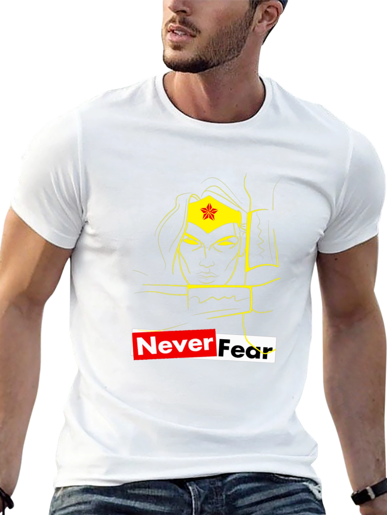 Wonder Woman Never Fear Black T-Shirt