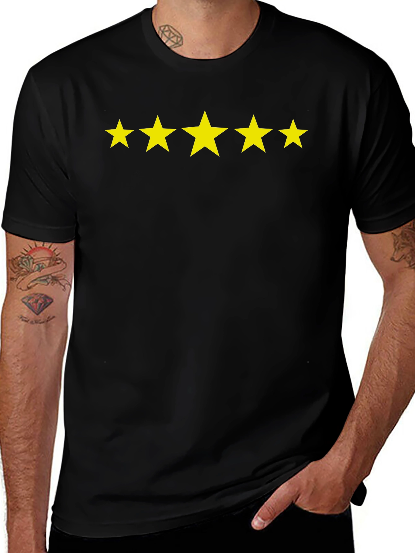 Five Star Black T-Shirt