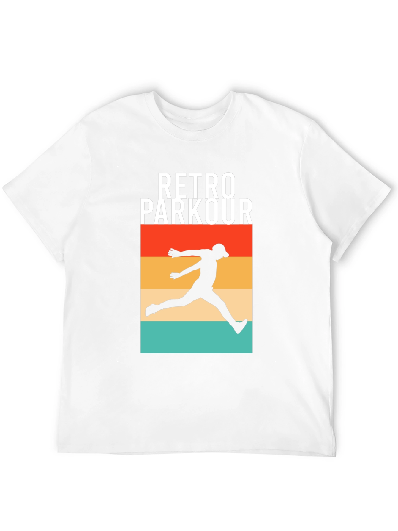 Retro Parkour Graphic Tee - Urban Style Shirt