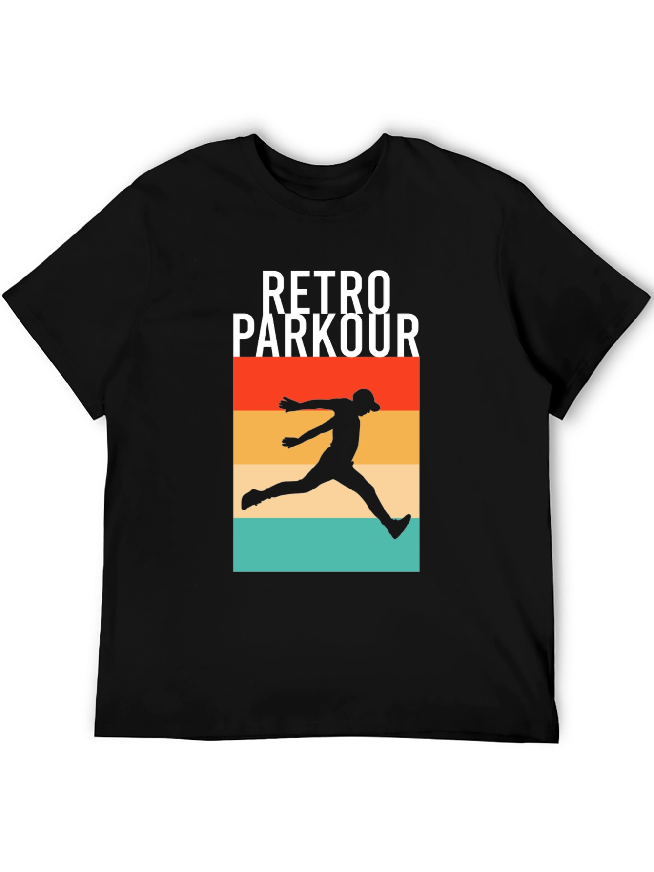 Retro Parkour Graphic Tee - Urban Style Shirt