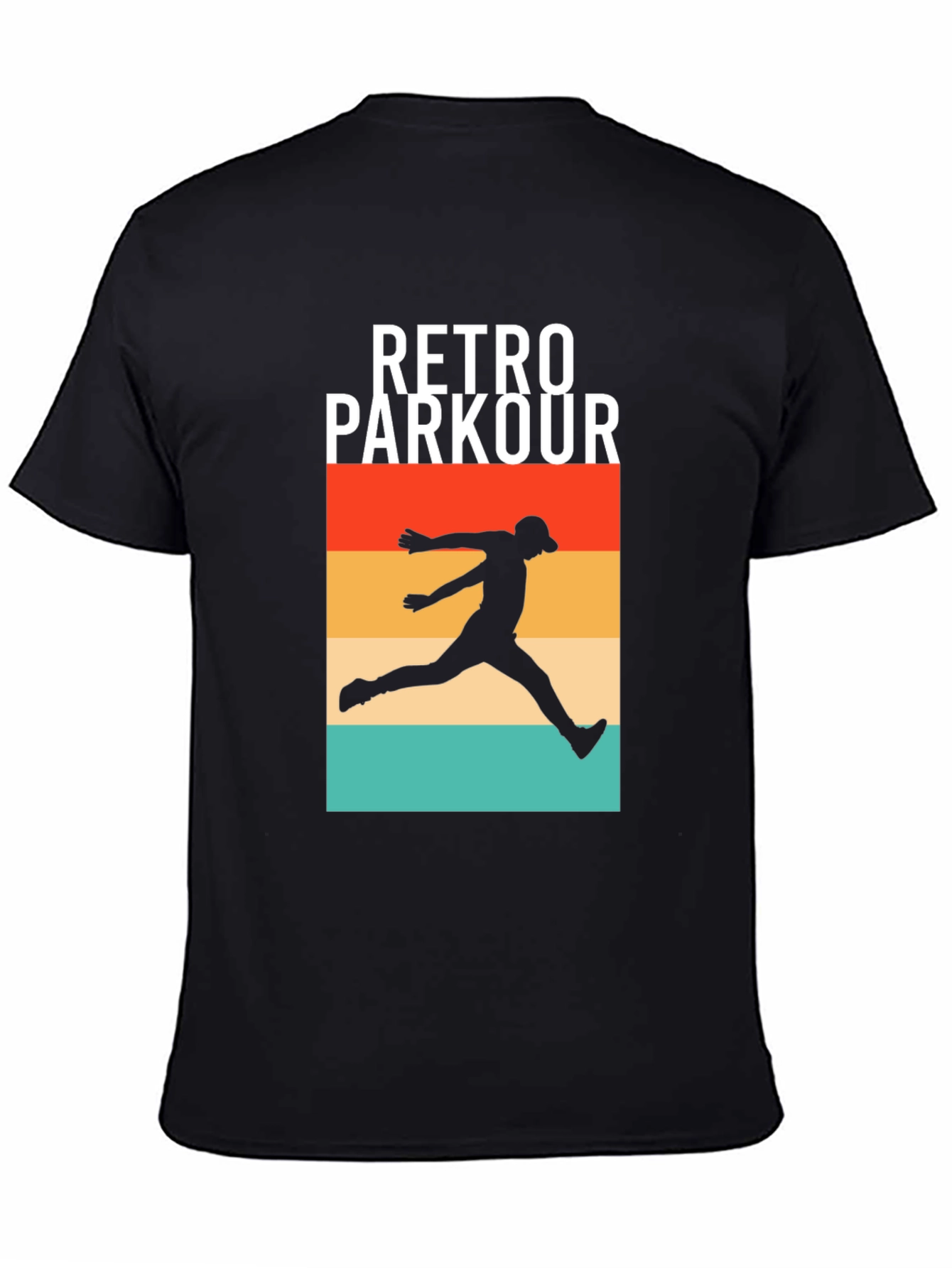 Retro Parkour Graphic Tee - Urban Style Shirt