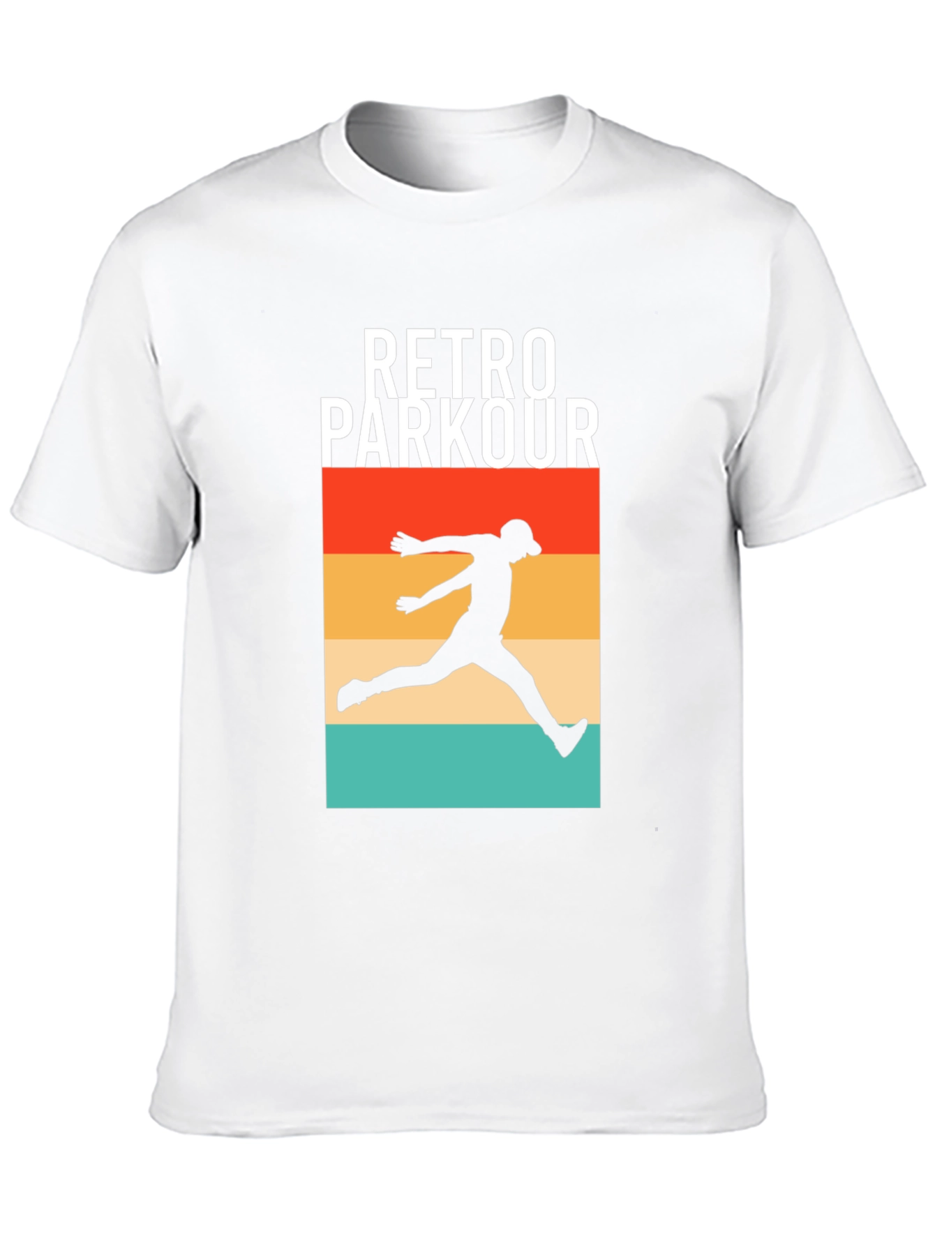 Retro Parkour Graphic Tee - Urban Style Shirt