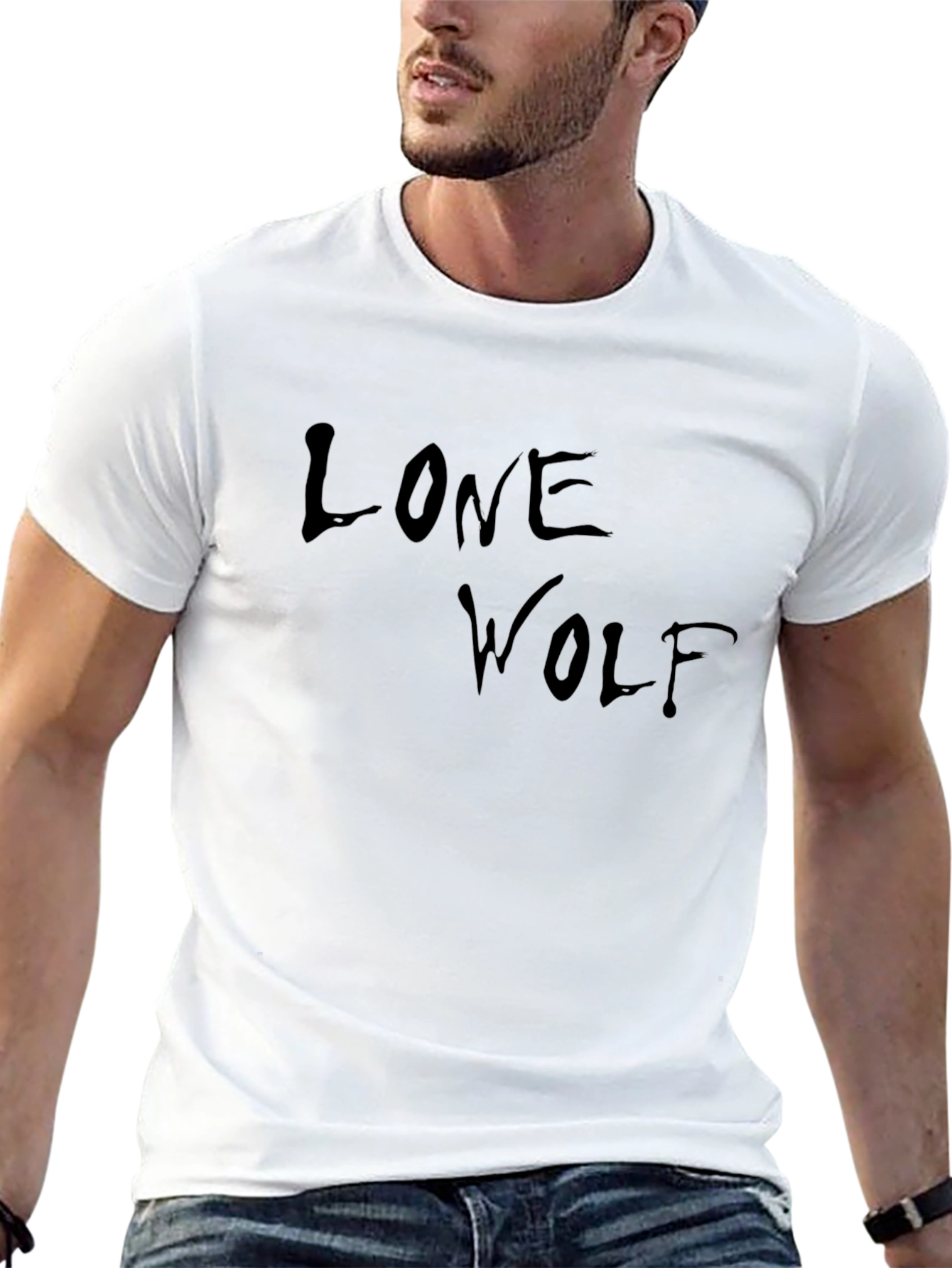 Lone Wolf Black T-Shirt - Classic Comfort