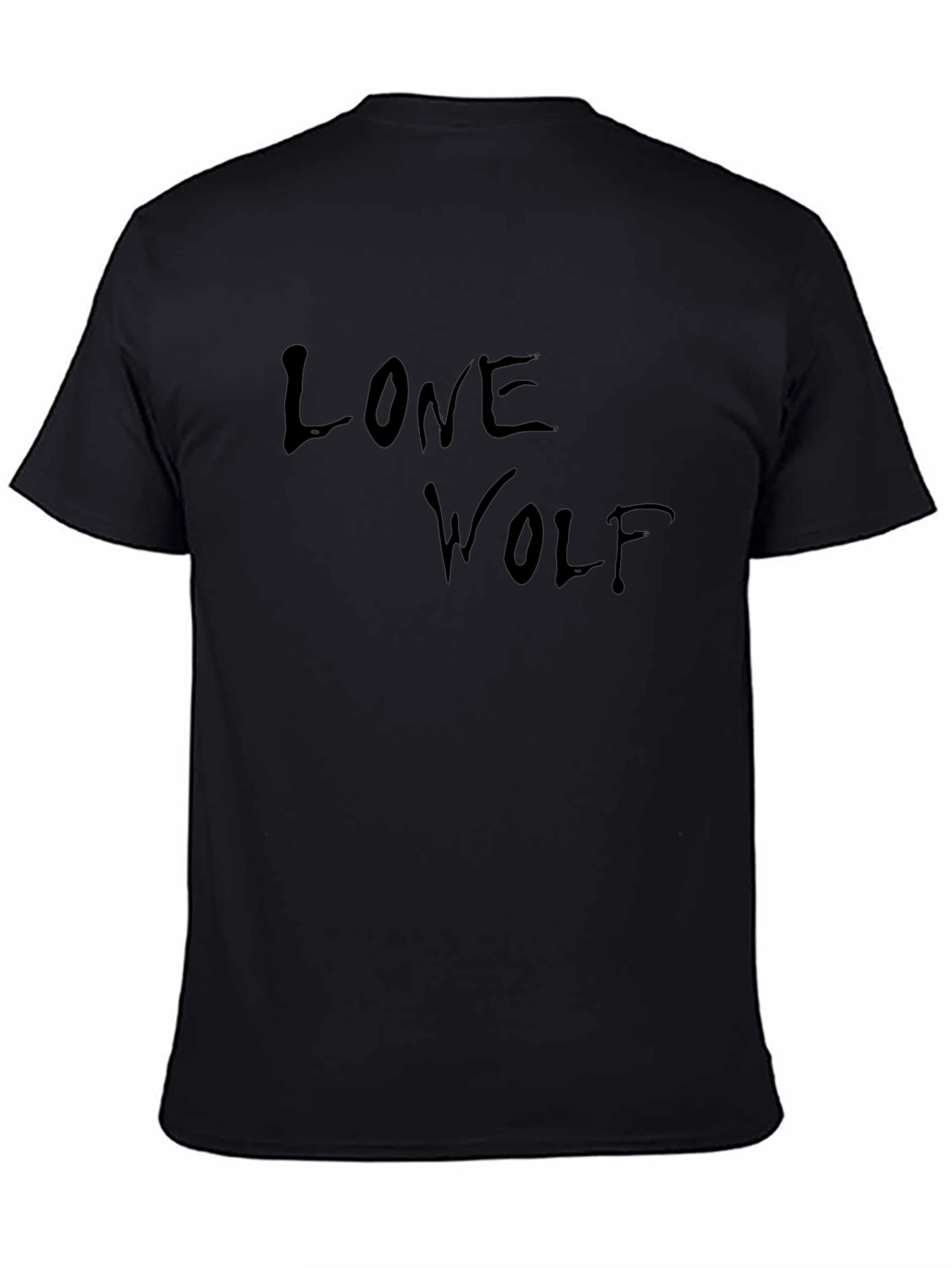 Lone Wolf Black T-Shirt - Classic Comfort