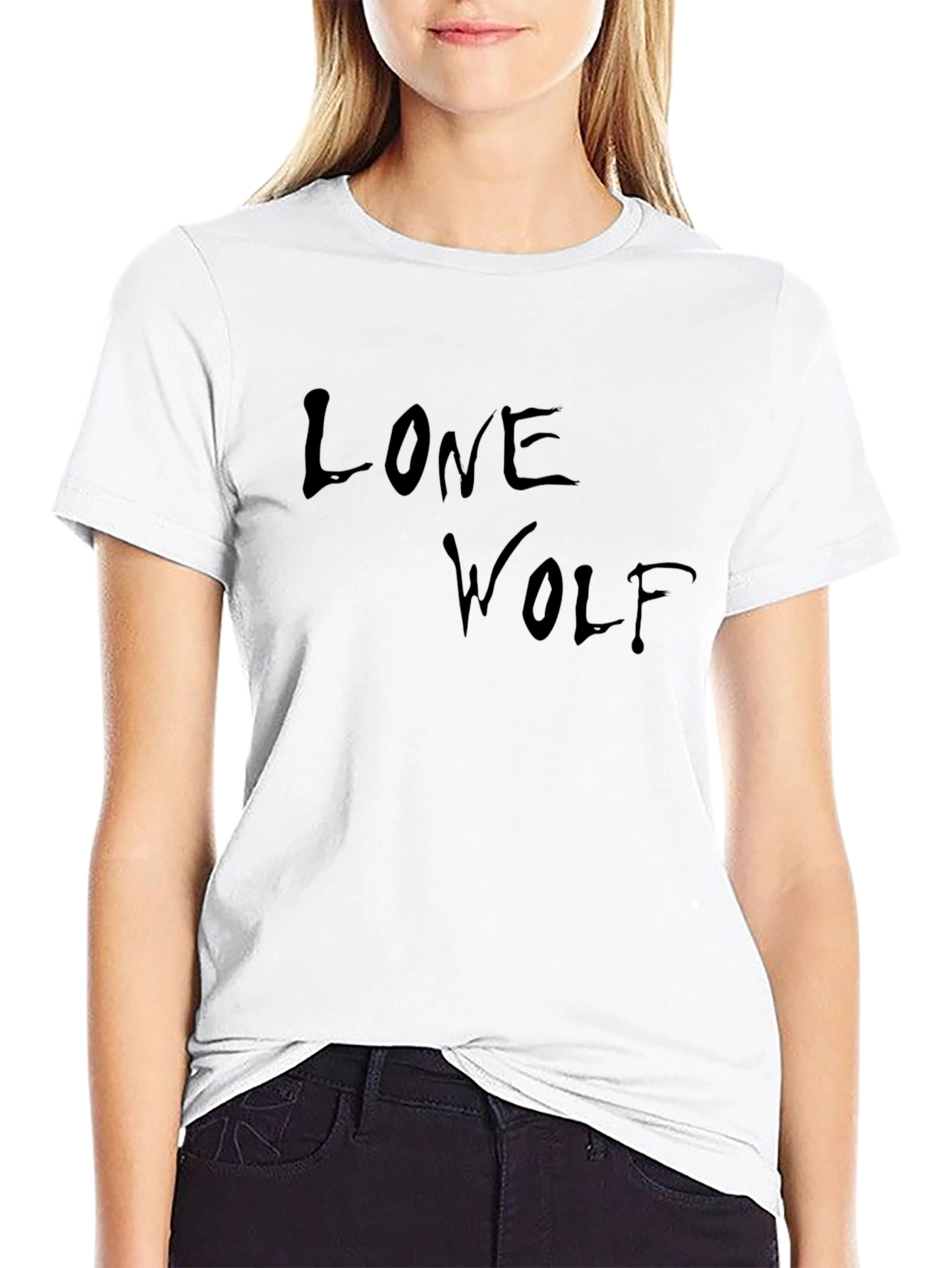 Lone Wolf Black T-Shirt - Classic Comfort