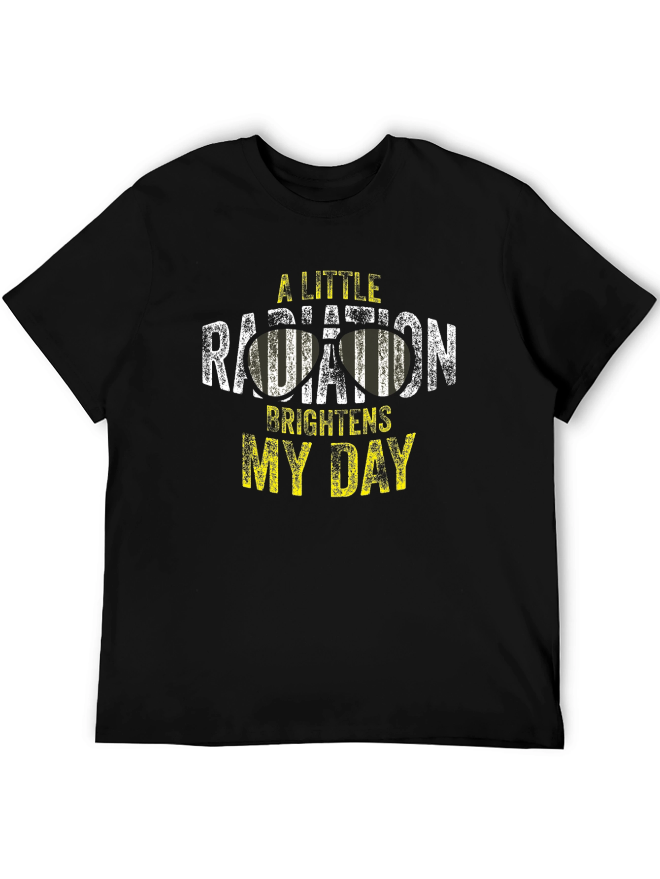 Radiation Brightens My Day Black T-Shirt