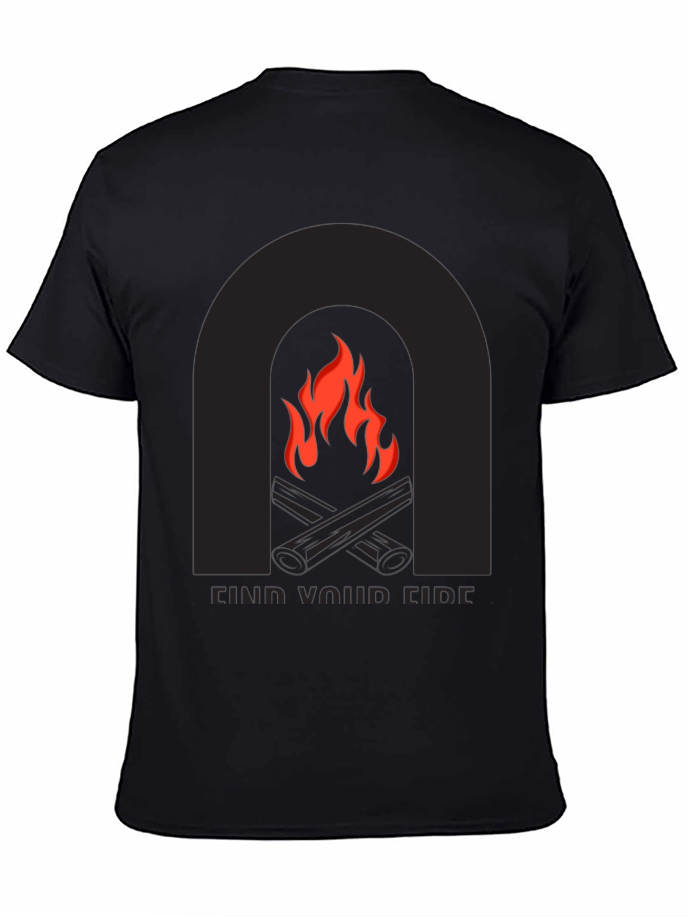 Find Your Fire Graphic Tee - Black