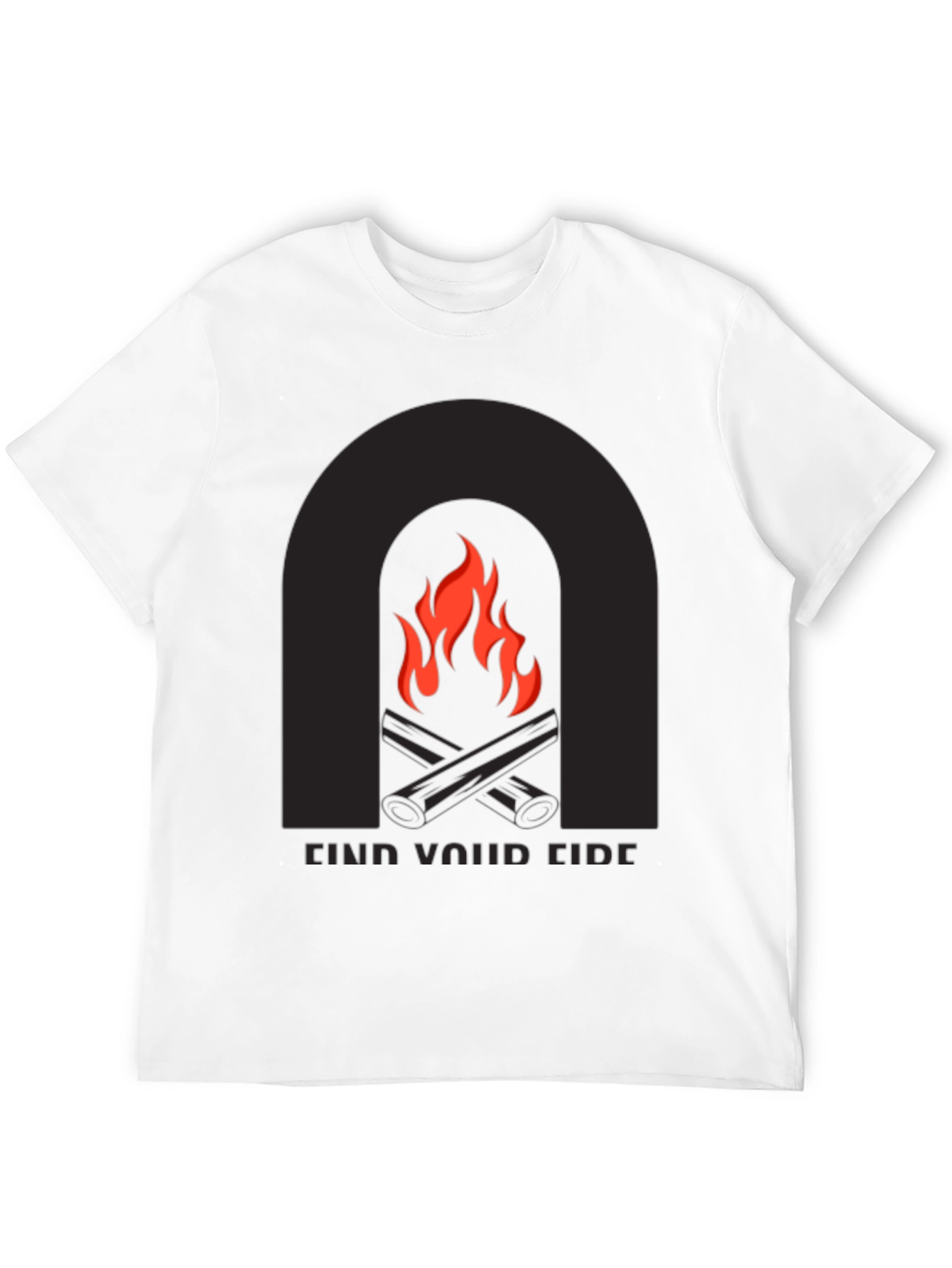 Find Your Fire Graphic Tee - Black