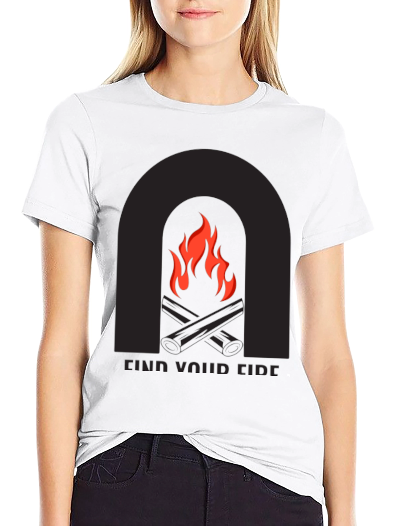 Find Your Fire Graphic Tee - Black