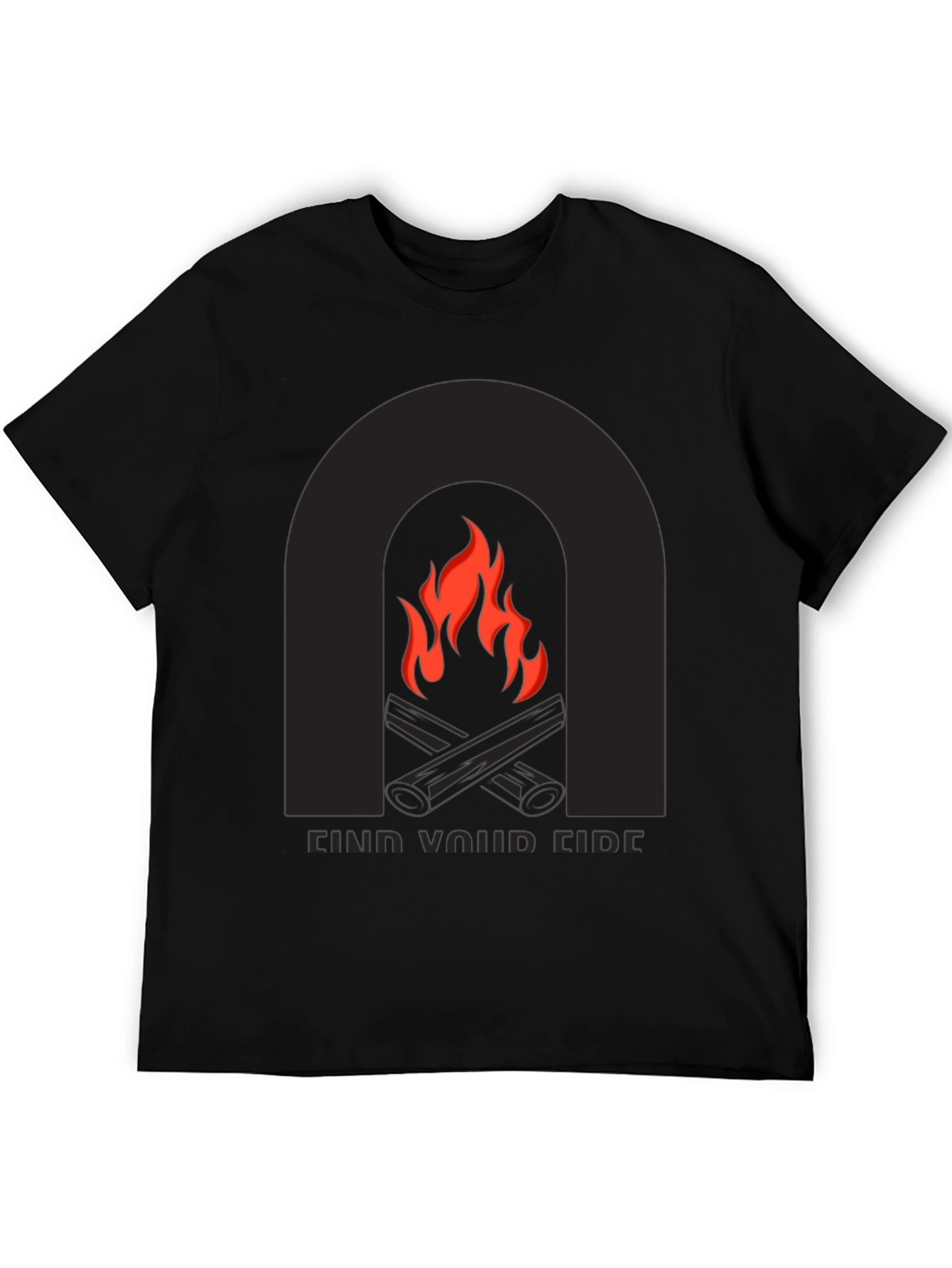 Find Your Fire Graphic Tee - Black