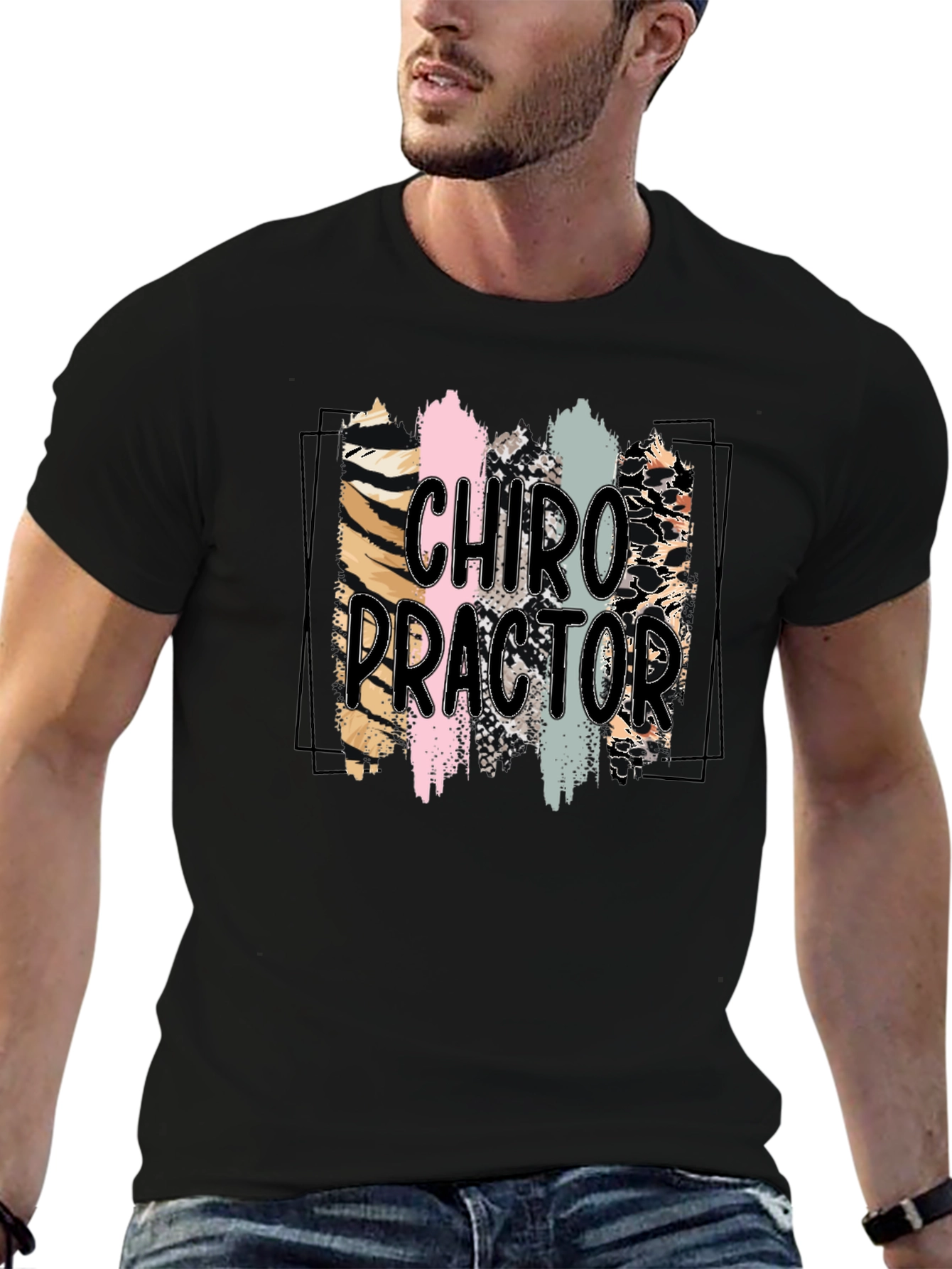 Chiropractor Brushstroke Graphic T-Shirt
