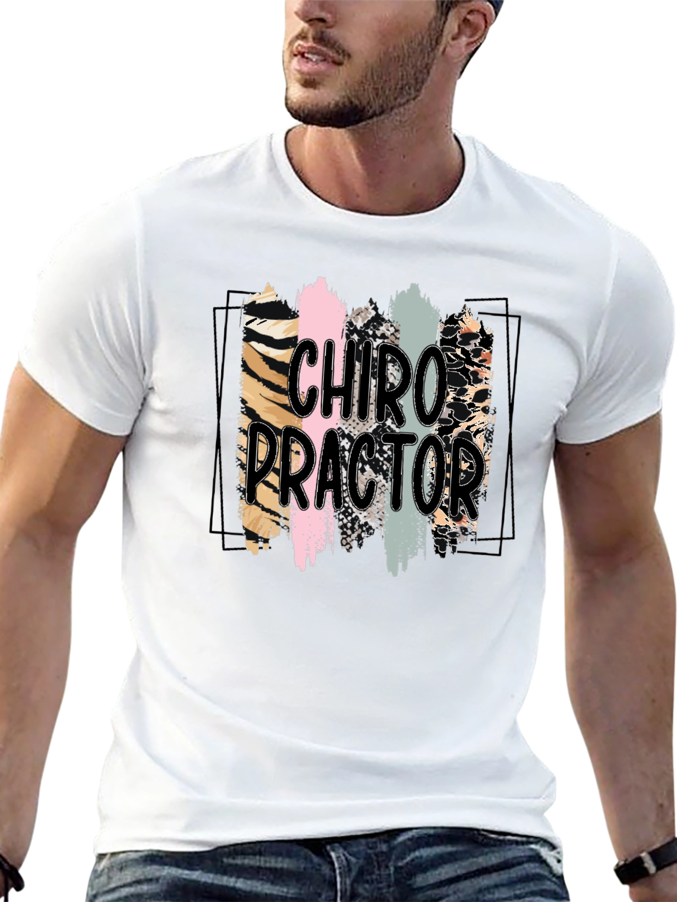 Chiropractor Brushstroke Graphic T-Shirt