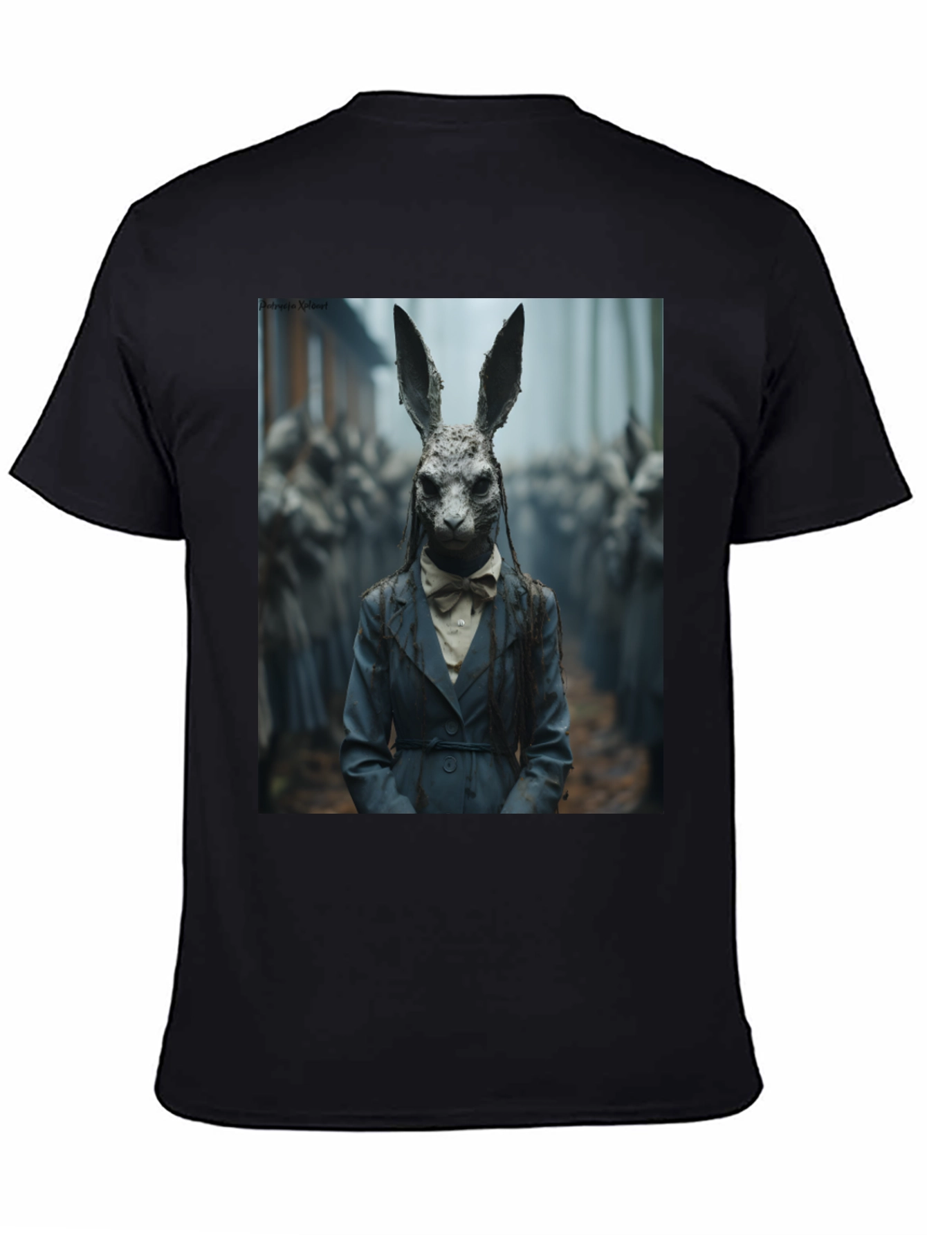 Creepy Rabbit Portrait T-Shirt
