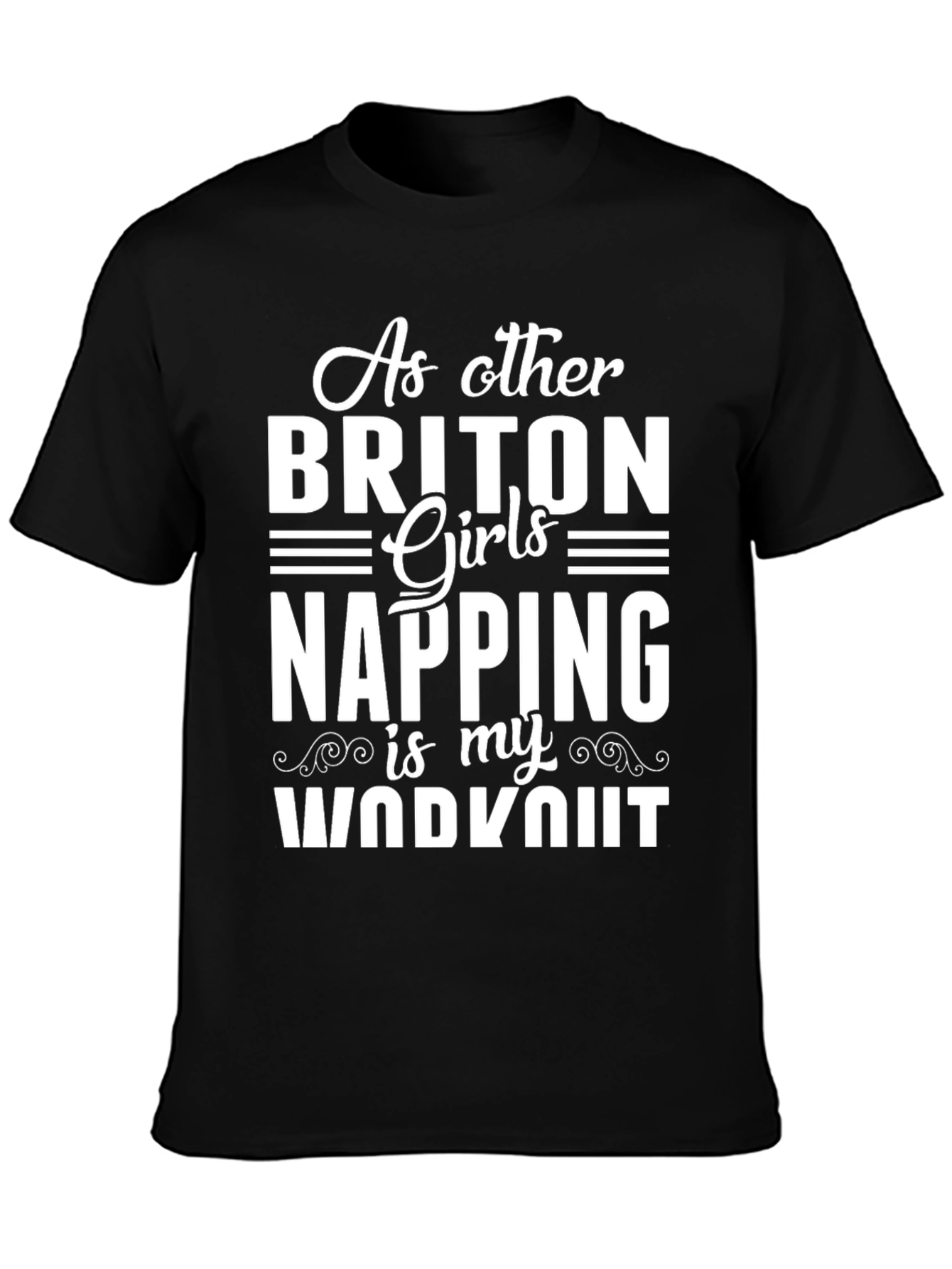 Briton Girls Napping Workout T-Shirt