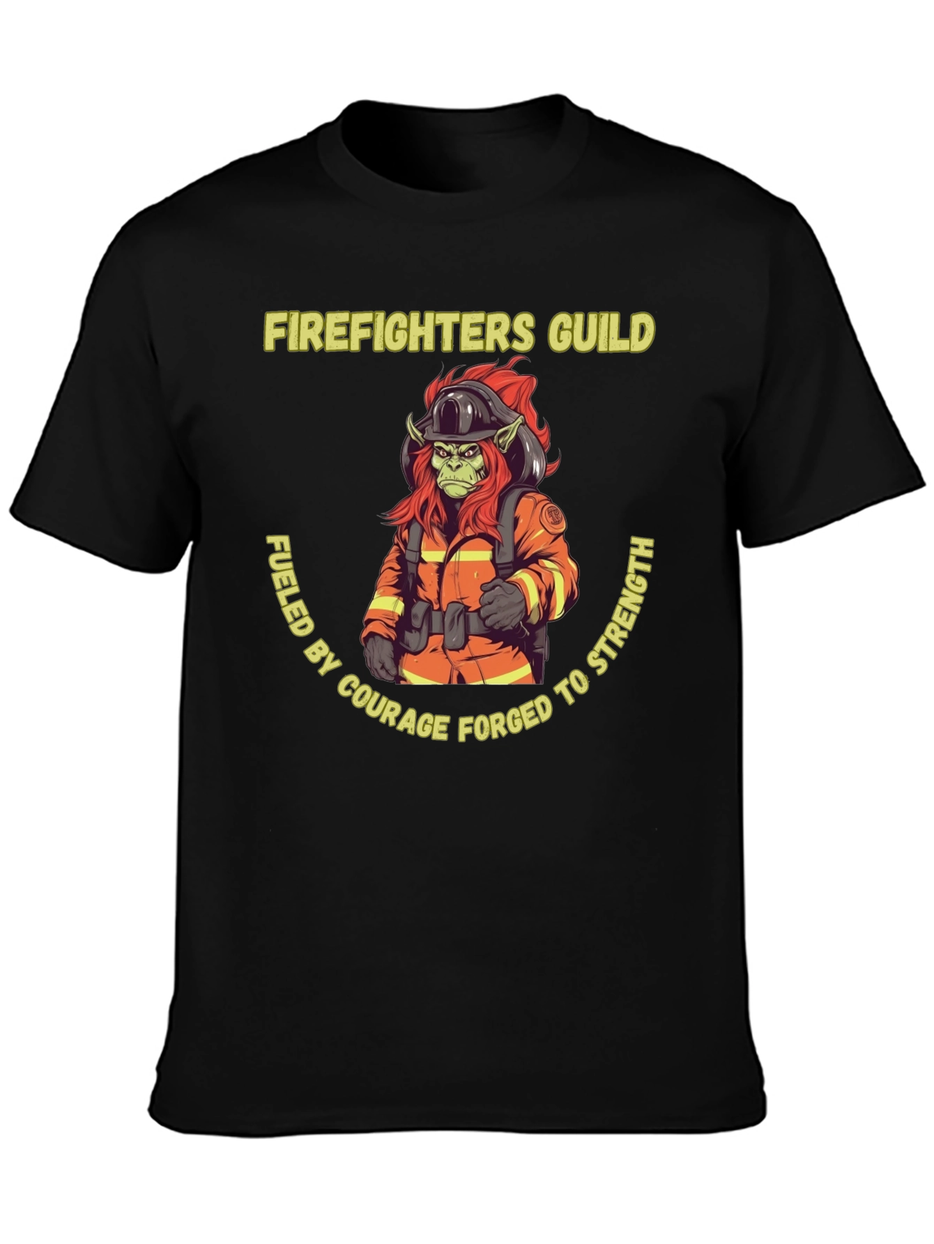 Firefighters Guild Graphic Tee - Courage Forged Strength