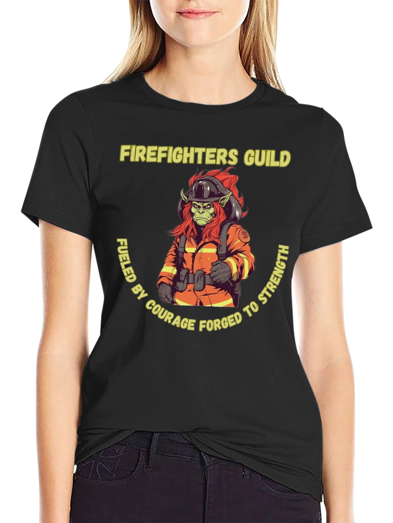 Firefighters Guild Graphic Tee - Courage Forged Strength