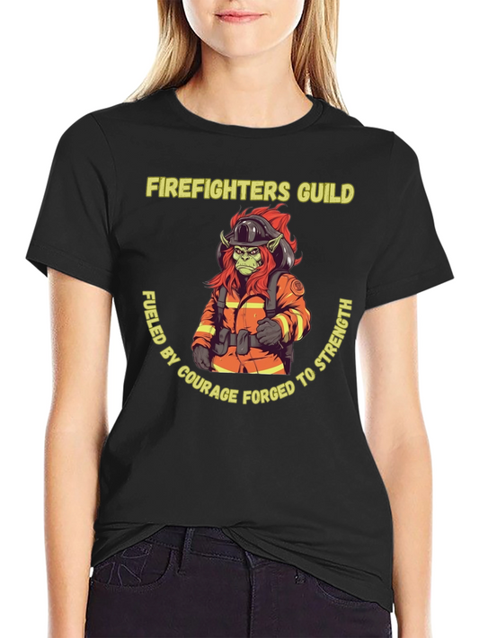 Firefighters Guild Graphic Tee - Courage Forged Strength