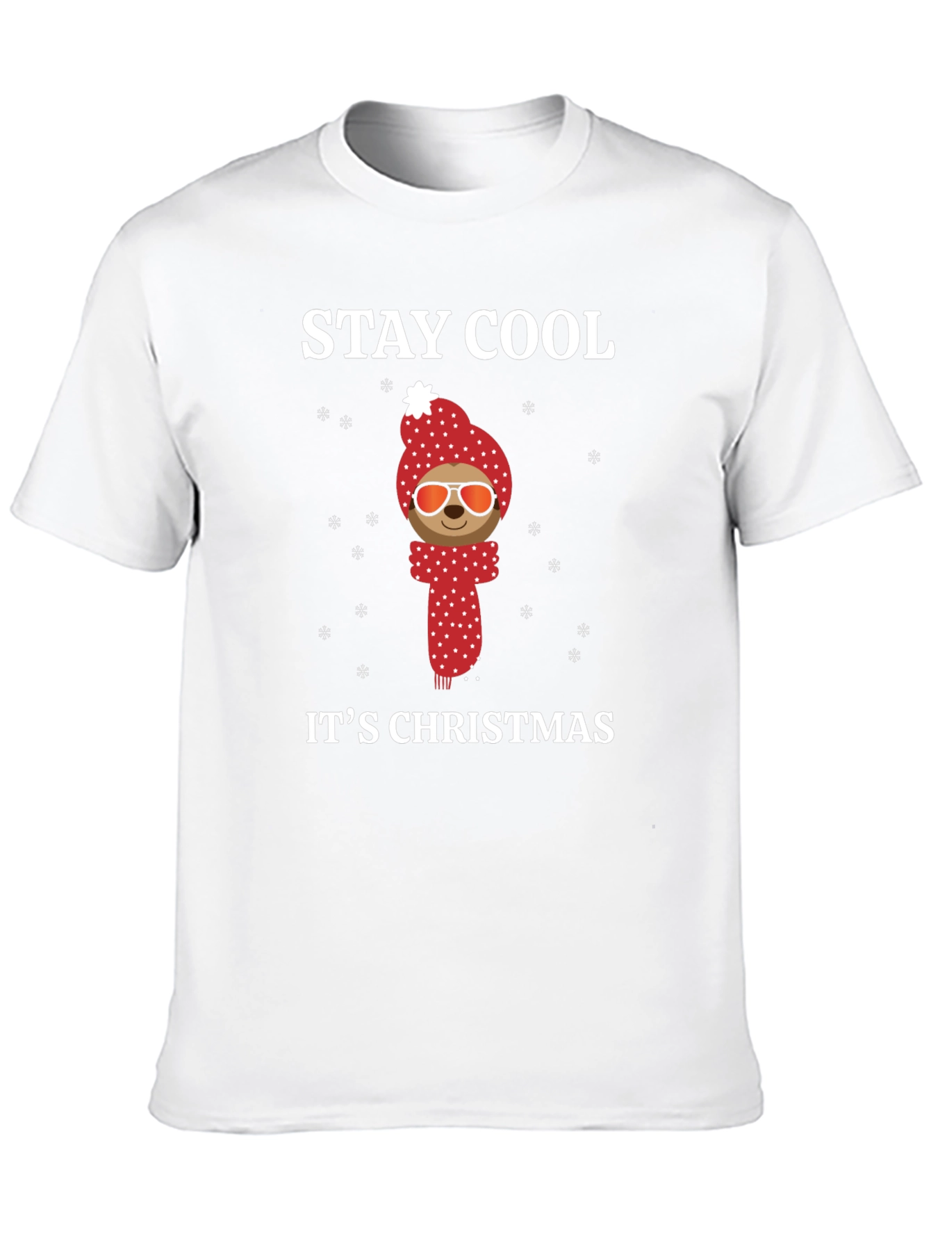 Stay Cool Sloth Christmas Holiday T-Shirt