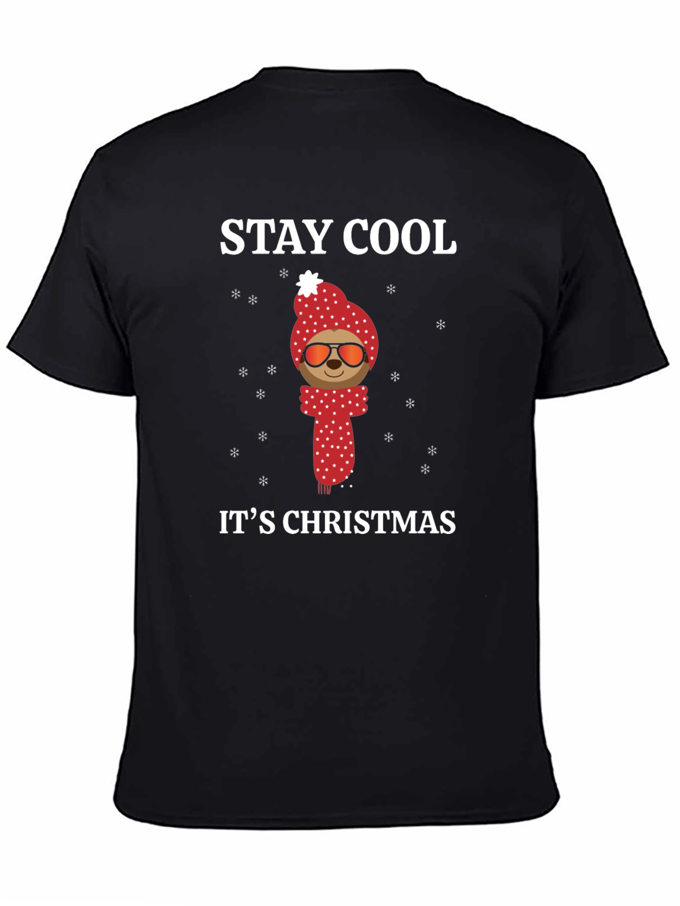 Stay Cool Sloth Christmas Holiday T-Shirt