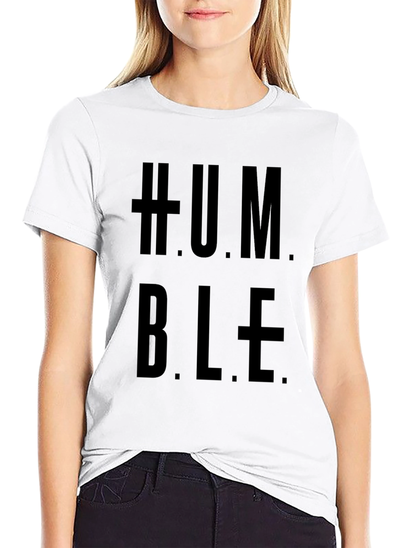 Humble Graphic Print Black T-Shirt