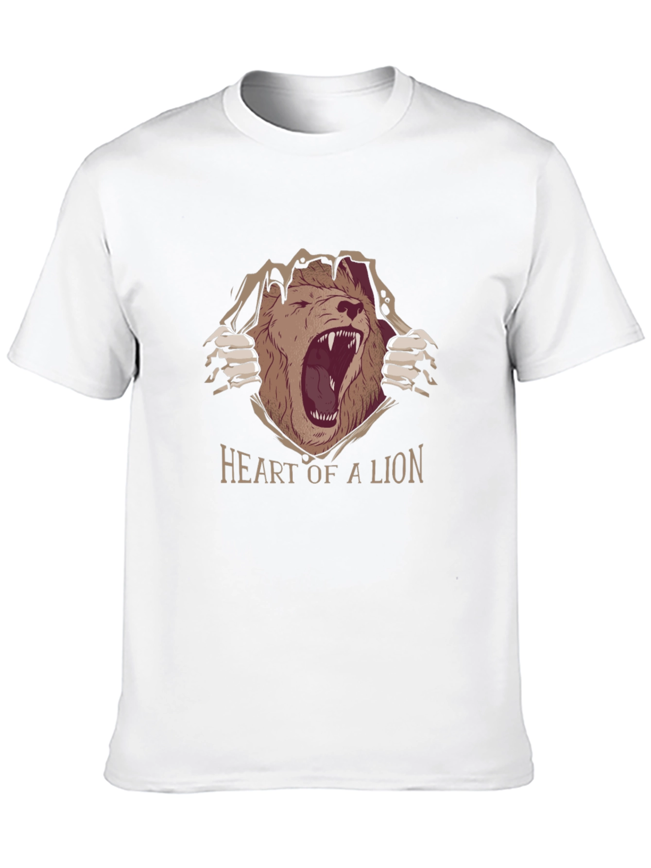 Heart of a Lion Graphic Tee - Black
