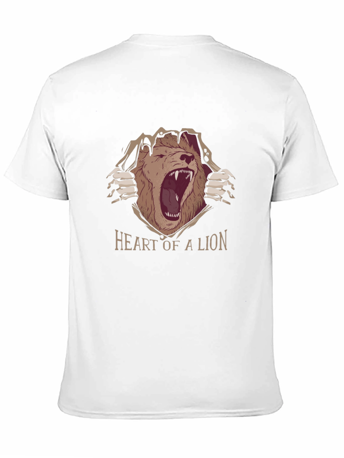 Heart of a Lion Graphic Tee - Black