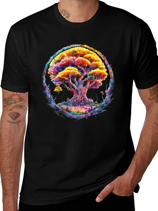 Colorful Tree of Life Graphic Tee