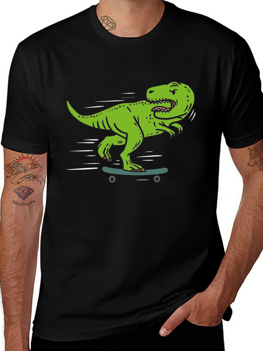 Dino Skate T-Shirt - Cool Graphic Tee