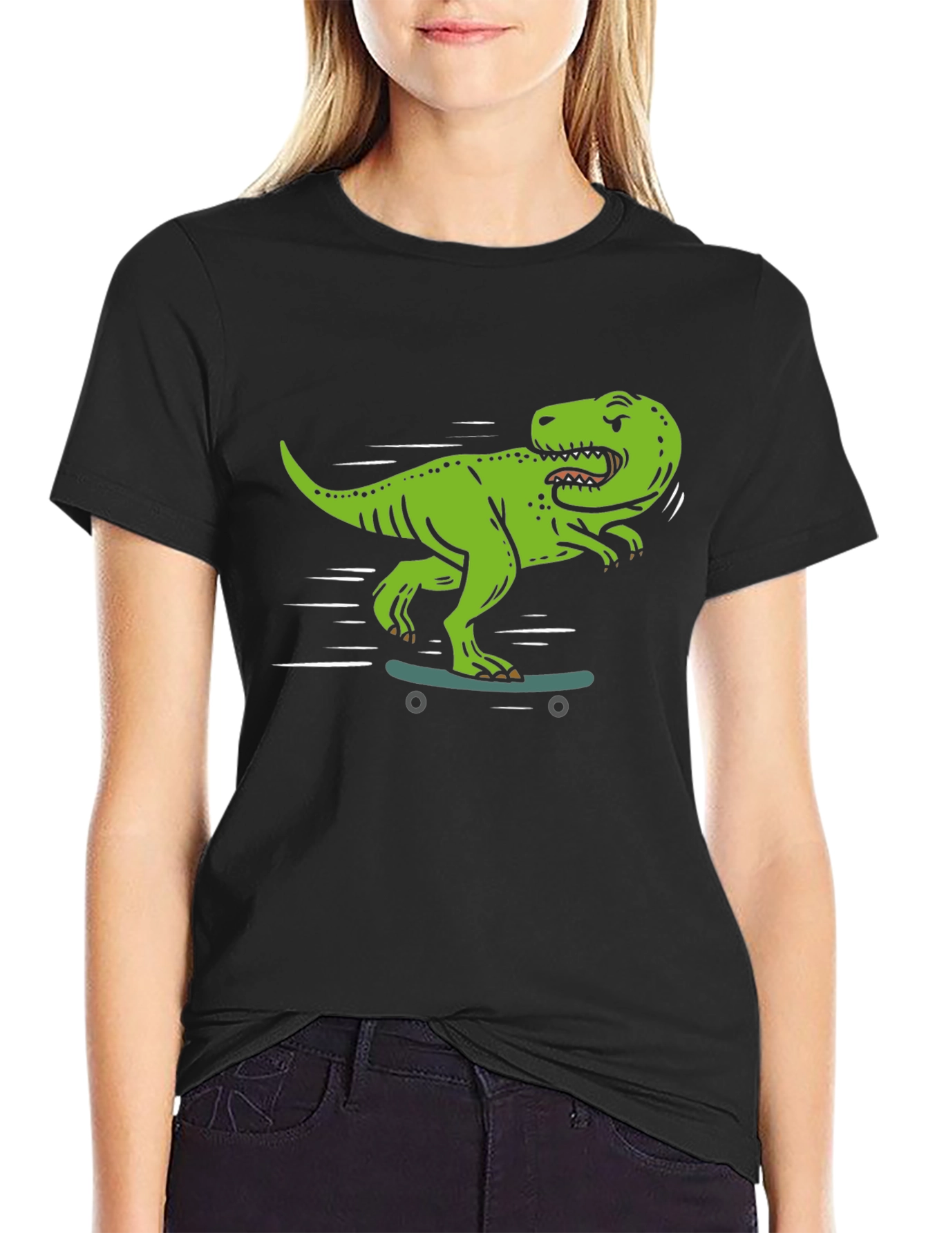 Dino Skate T-Shirt - Cool Graphic Tee