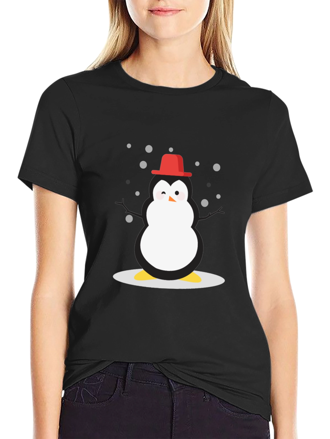 Penguin Holiday T-Shirt - Black