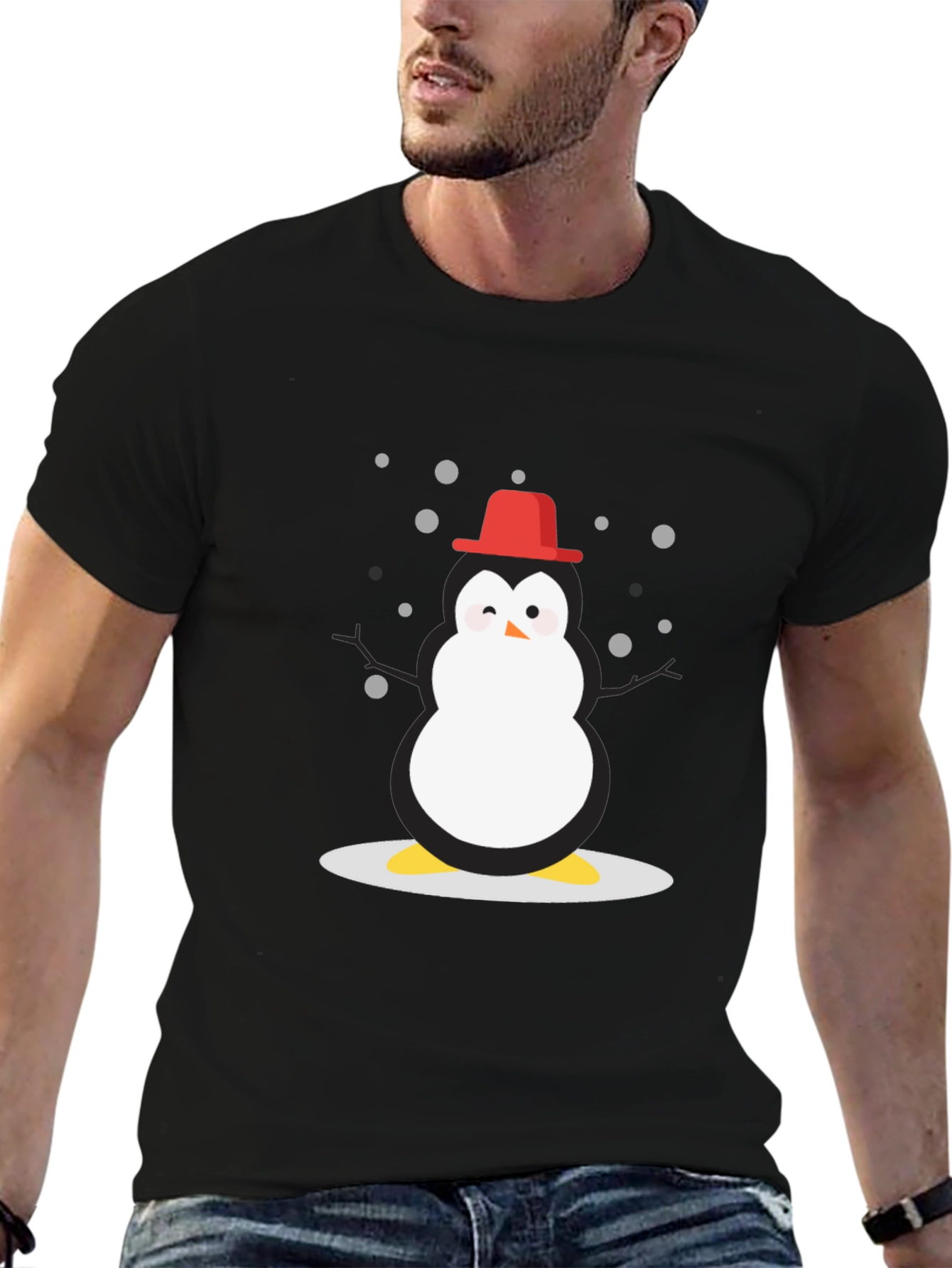 Penguin Holiday T-Shirt - Black