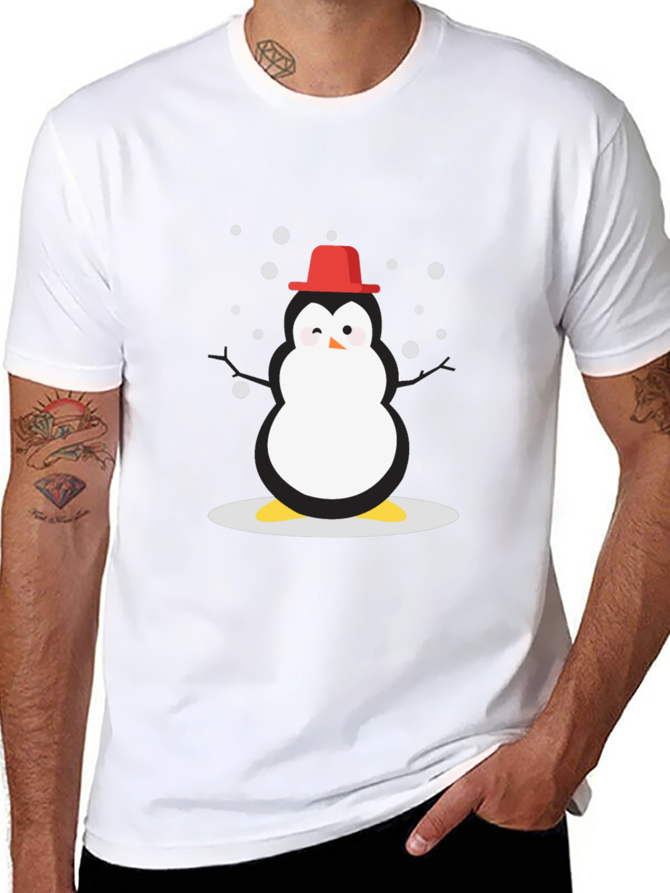 Penguin Holiday T-Shirt - Black