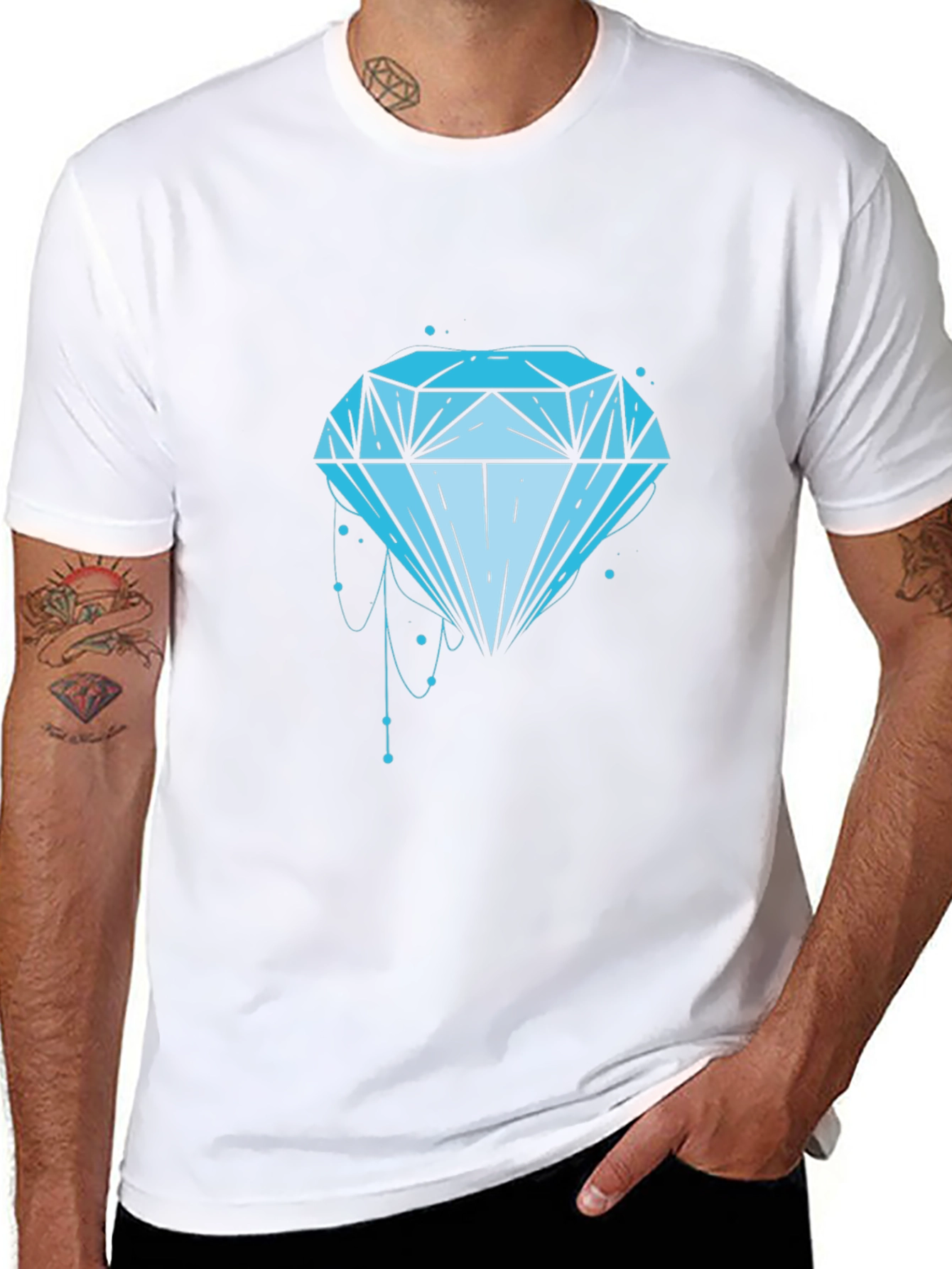 Diamond Graphic Black T-Shirt
